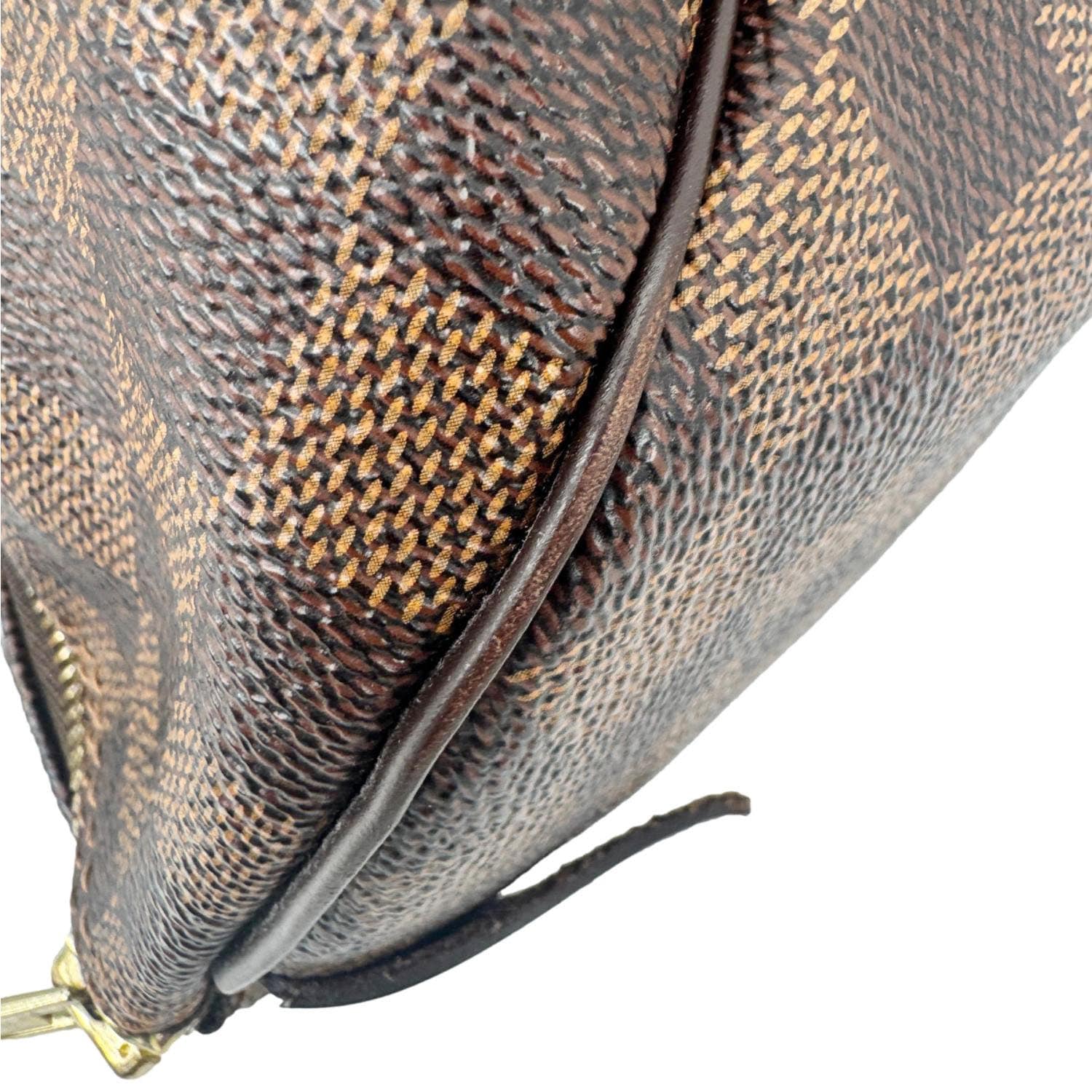 LOUIS VUITTON Speedy 30 Damier Ebene Satchel Bag Brown - Image 18