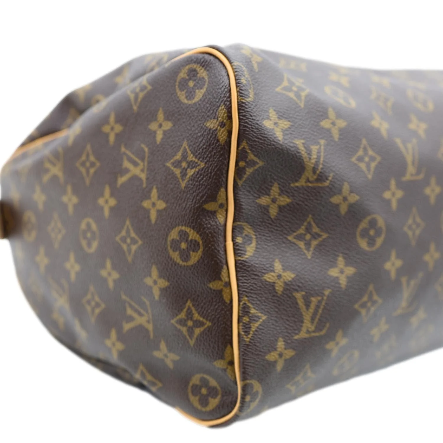 LOUIS VUITTON Speedy 40 Monogram Canvas Satchel Bag Brown - Image 9