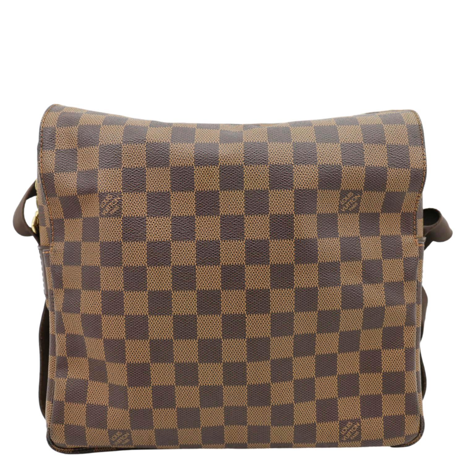 LOUIS VUITTON Naviglio Damier Ebene Messenger Bag Brown - Image 3