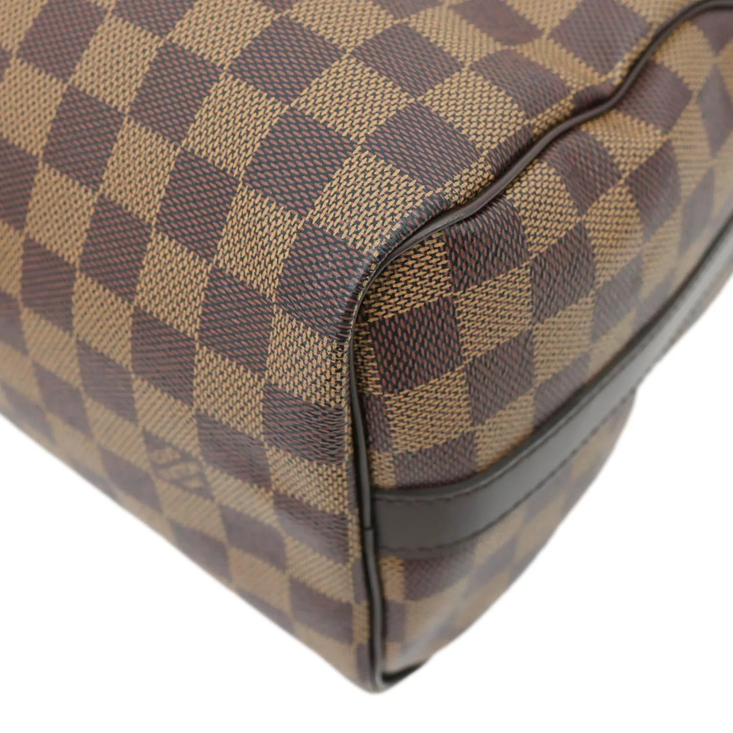 LOUIS VUITTON Speedy 25 Damier Ebene Satchel Shoulder Bag Brown - Image 8