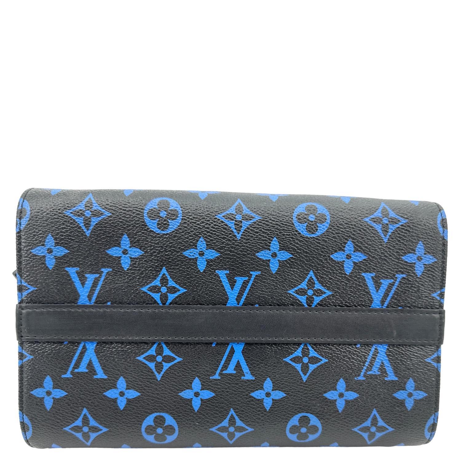 LOUIS VUITTON Speedy Amazon PM Monogram Canvas Shoulder Bag Blue Noir - Image 9