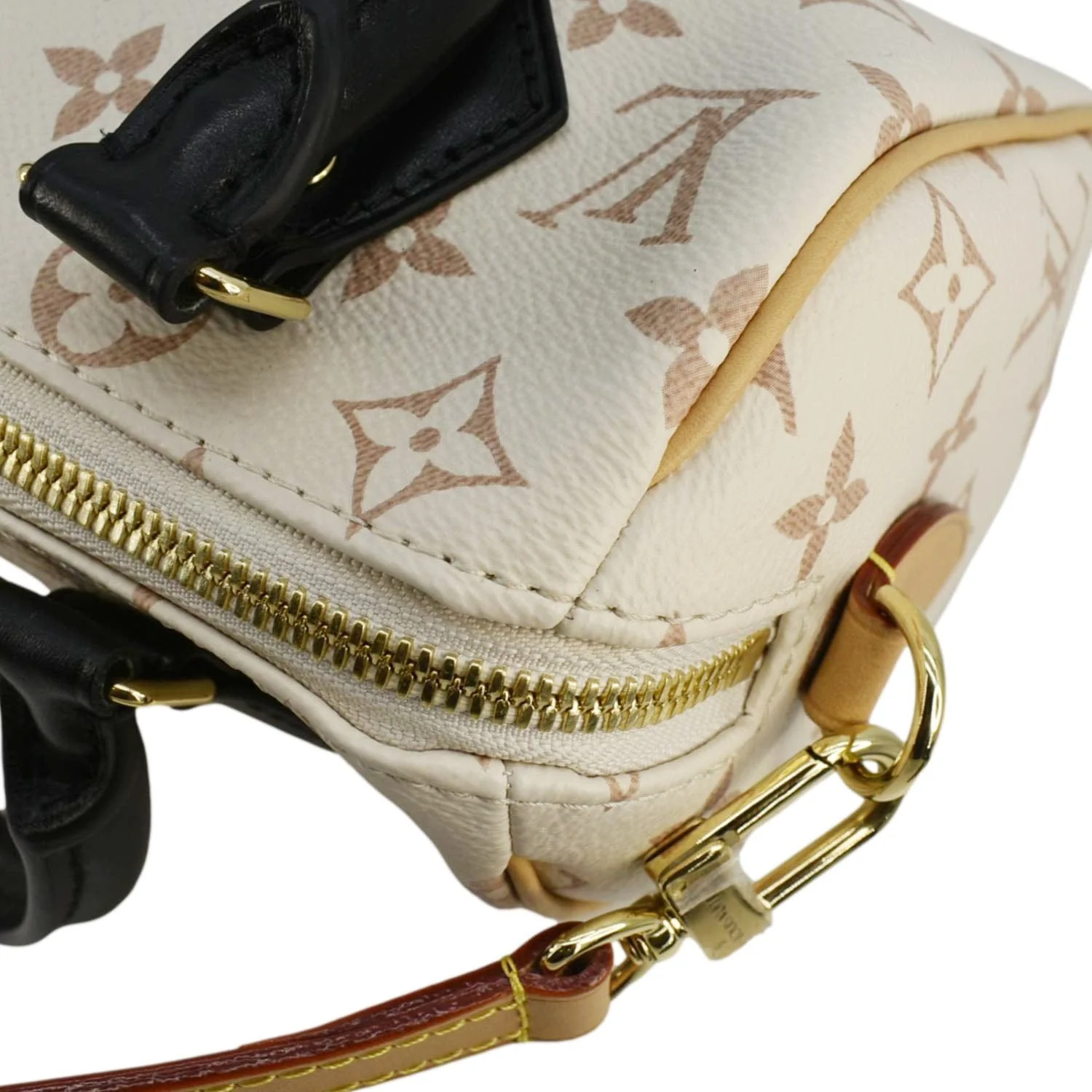LOUIS VUITTON Speedy 20 Bandouliere Monogram Dune Canvas Crossbody Bag Sand - Image 7