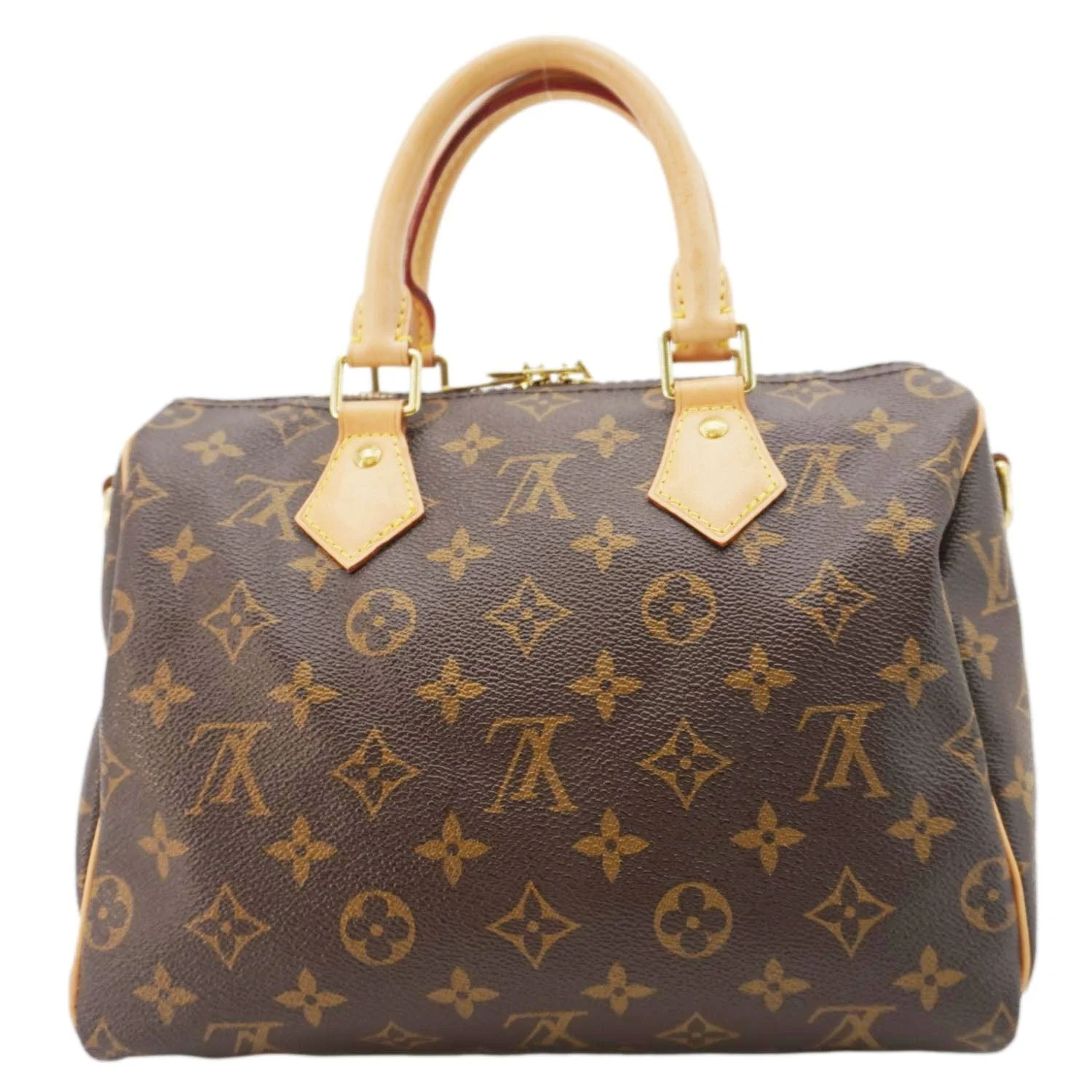 LOUIS VUITTON Speedy 25 Bandouliere Monogram Canvas Shoulder Bag Brown - Image 4