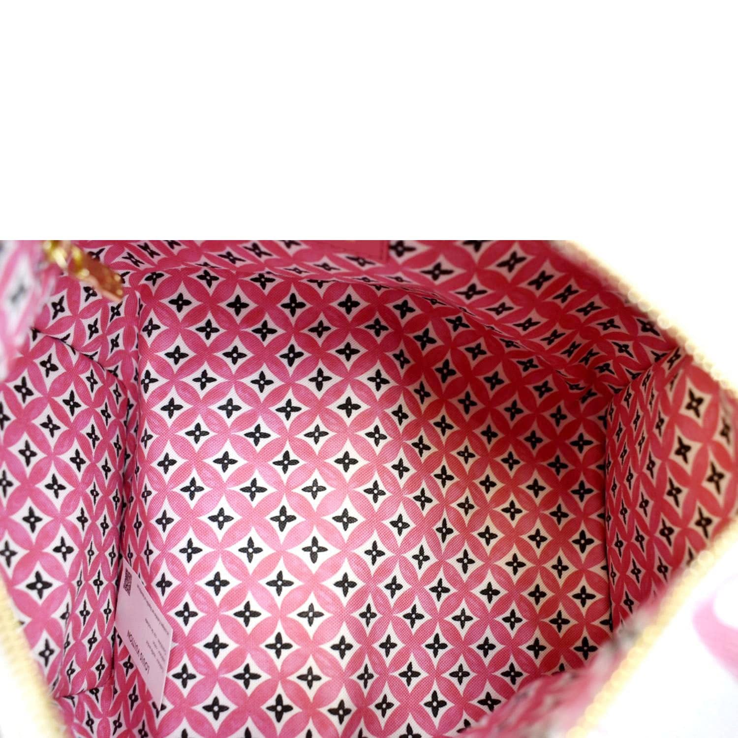 LOUIS VUITTON Speedy 25 Bandouliere Giant Monogram Canvas Shoulder Bag Pink - Image 10