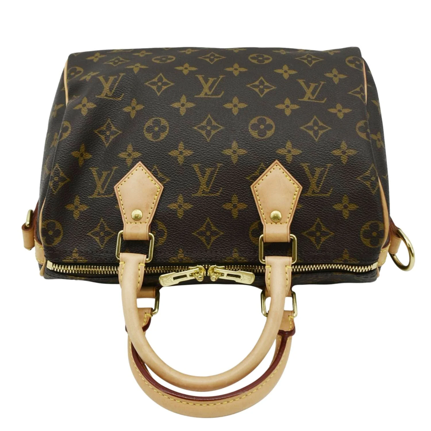 LOUIS VUITTON Speedy 25 Bandouliere Monogram Canvas Shoulder Bag Brown - Image 5
