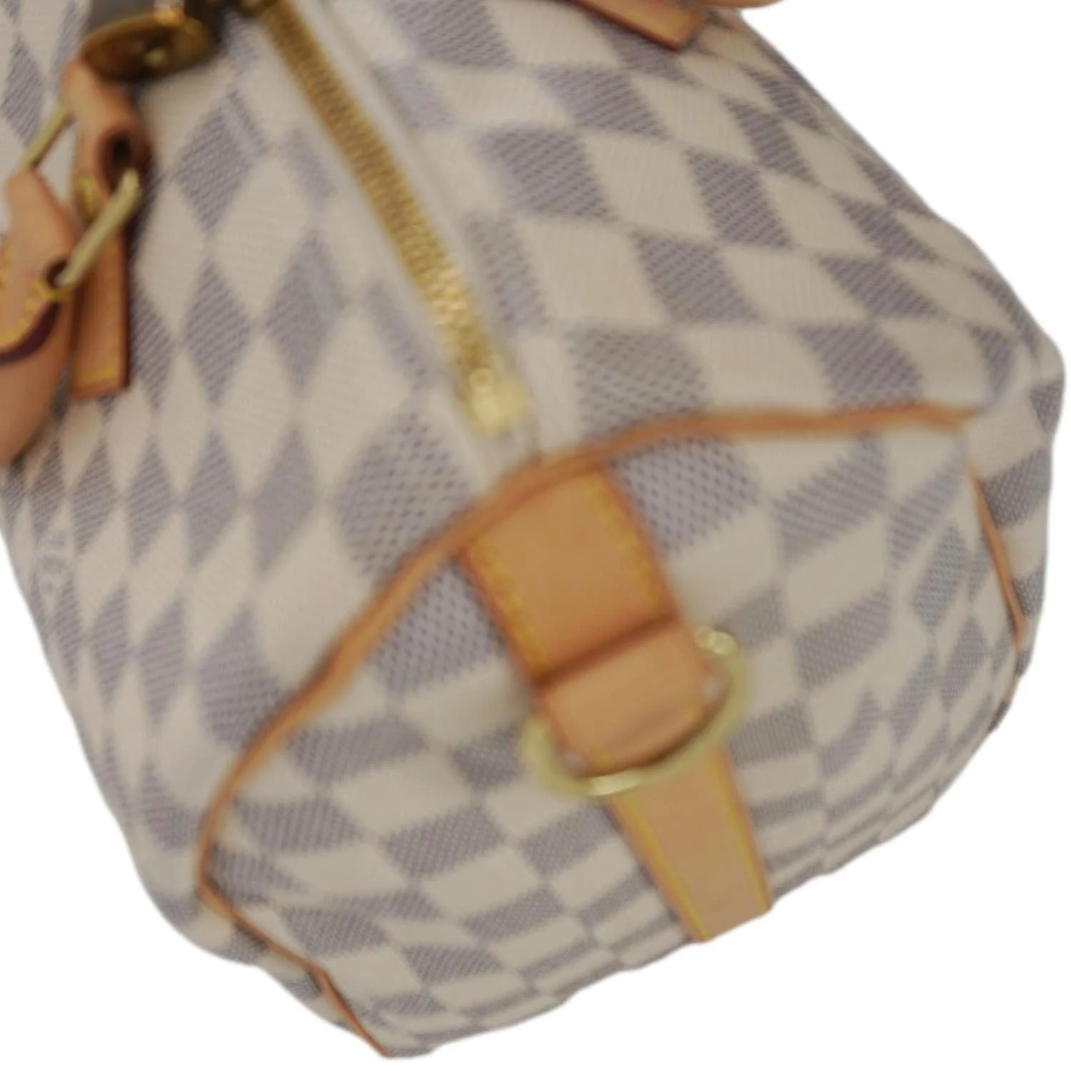 LOUIS VUITTON Speedy 30 Bandouliere Damier Azur Shoulder Bag White - Image 8
