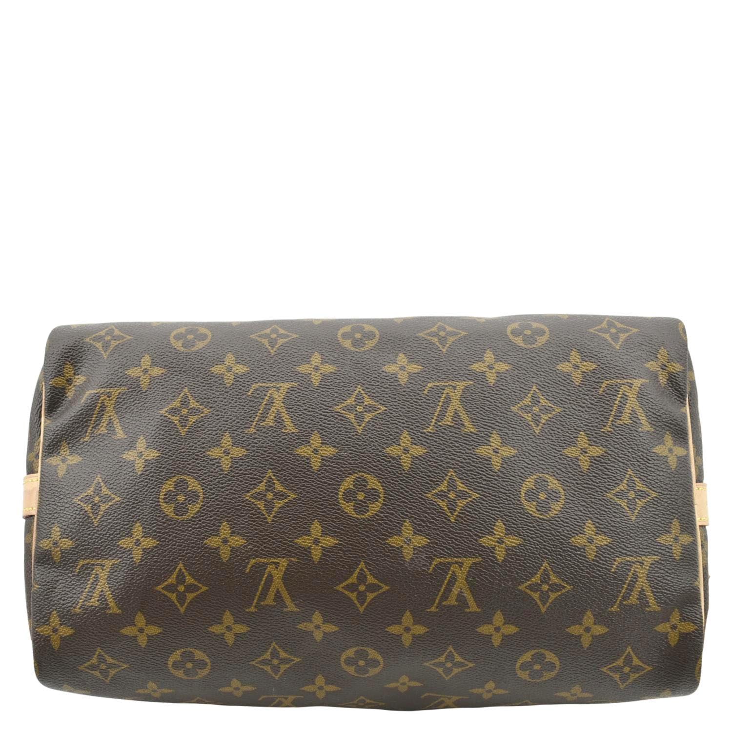 LOUIS VUITTON Speedy 30 Bandouliere Monogram Canvas Shoulder Bag Brown - Image 9
