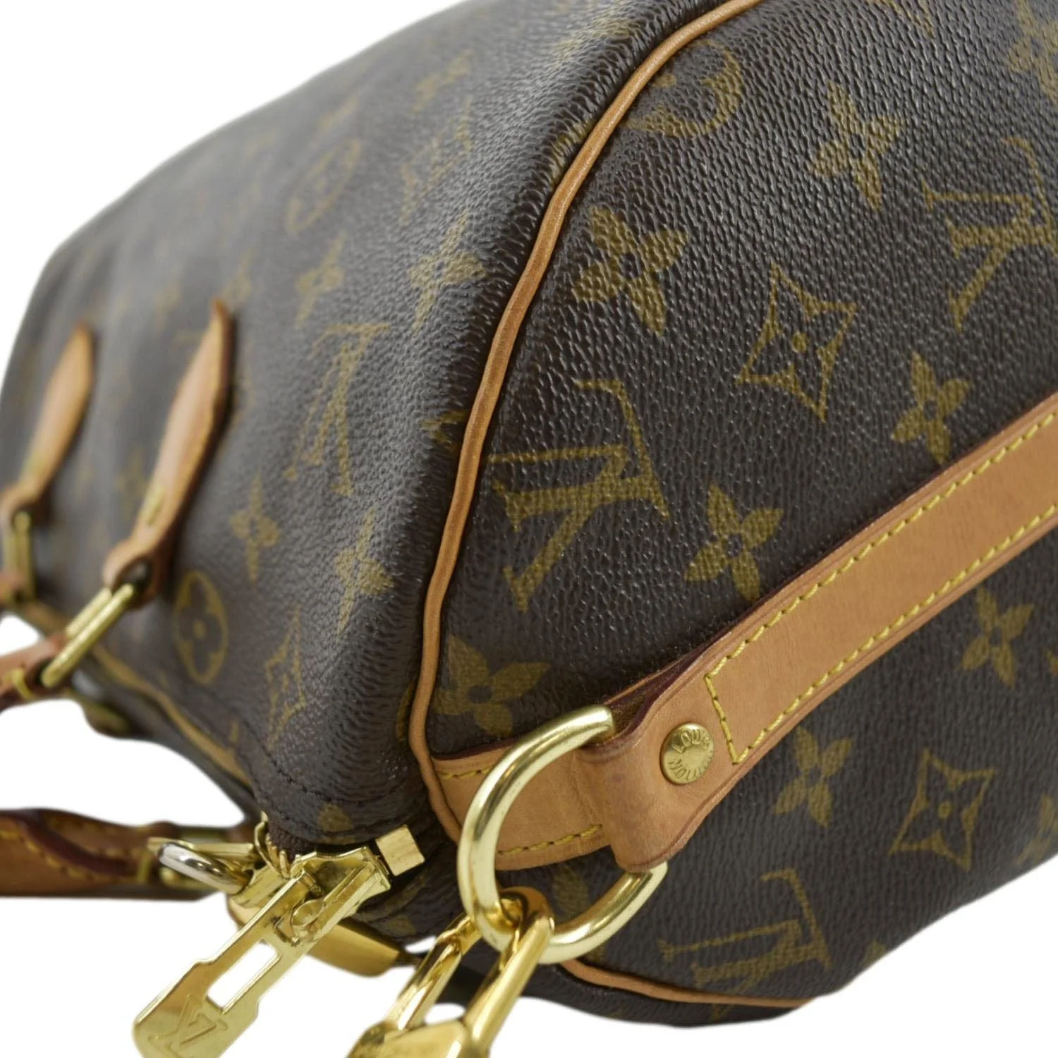 LOUIS VUITTON Speedy 30 Bandouliere Monogram Canvas Shoulder Bag Brown - Image 7