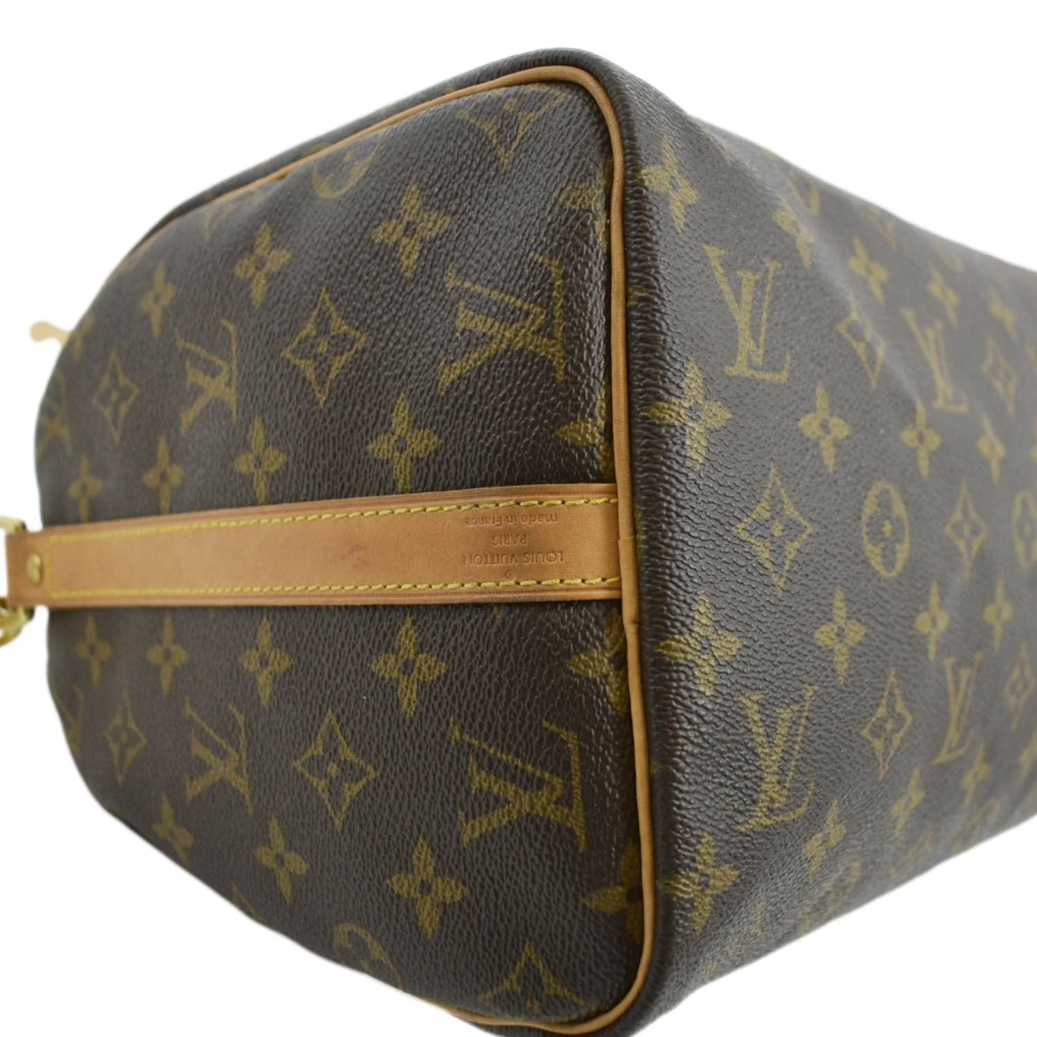 LOUIS VUITTON Speedy 30 Bandouliere Monogram Canvas Shoulder Bag Brown - Image 8