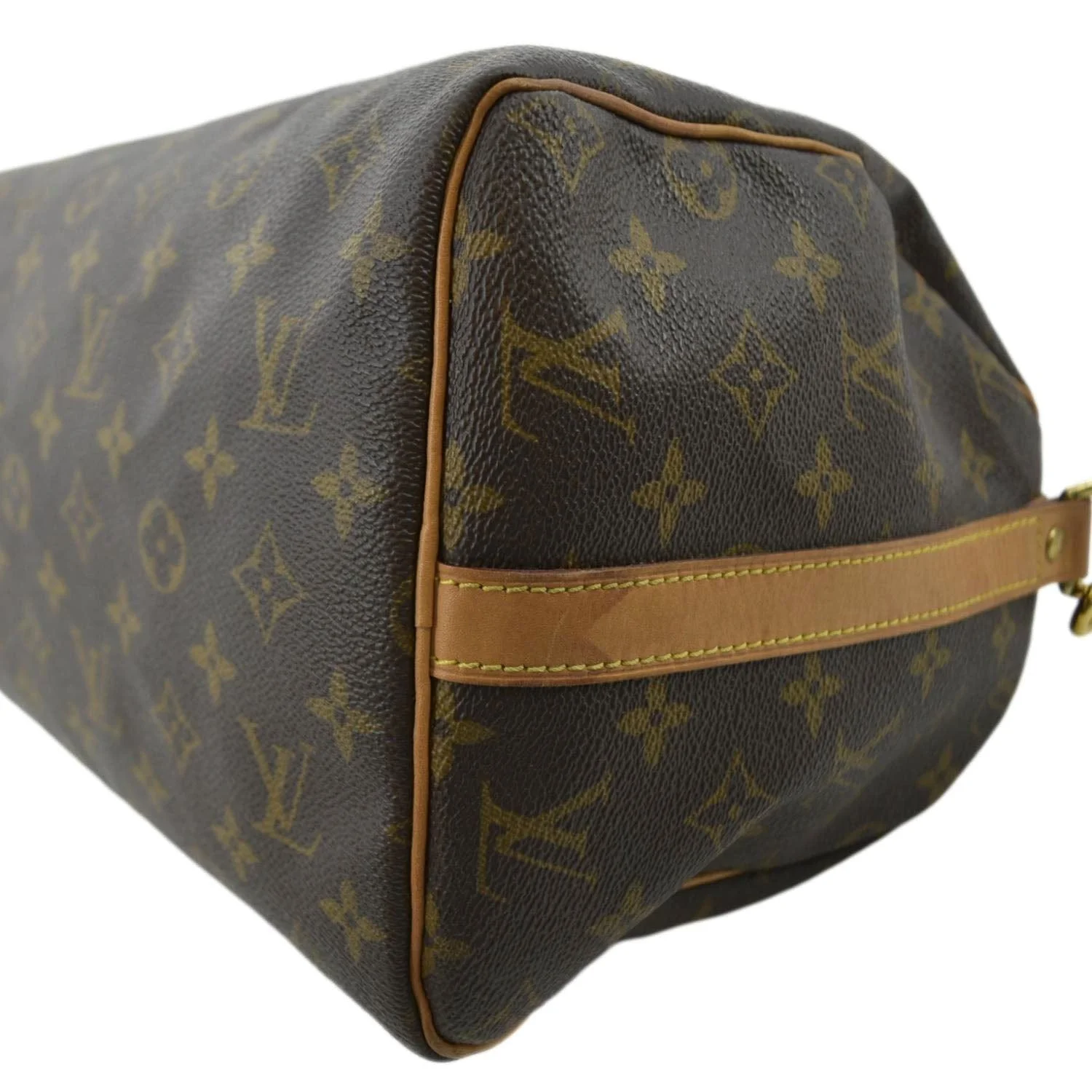 LOUIS VUITTON Speedy 30 Bandouliere Monogram Canvas Shoulder Bag Brown - Image 9