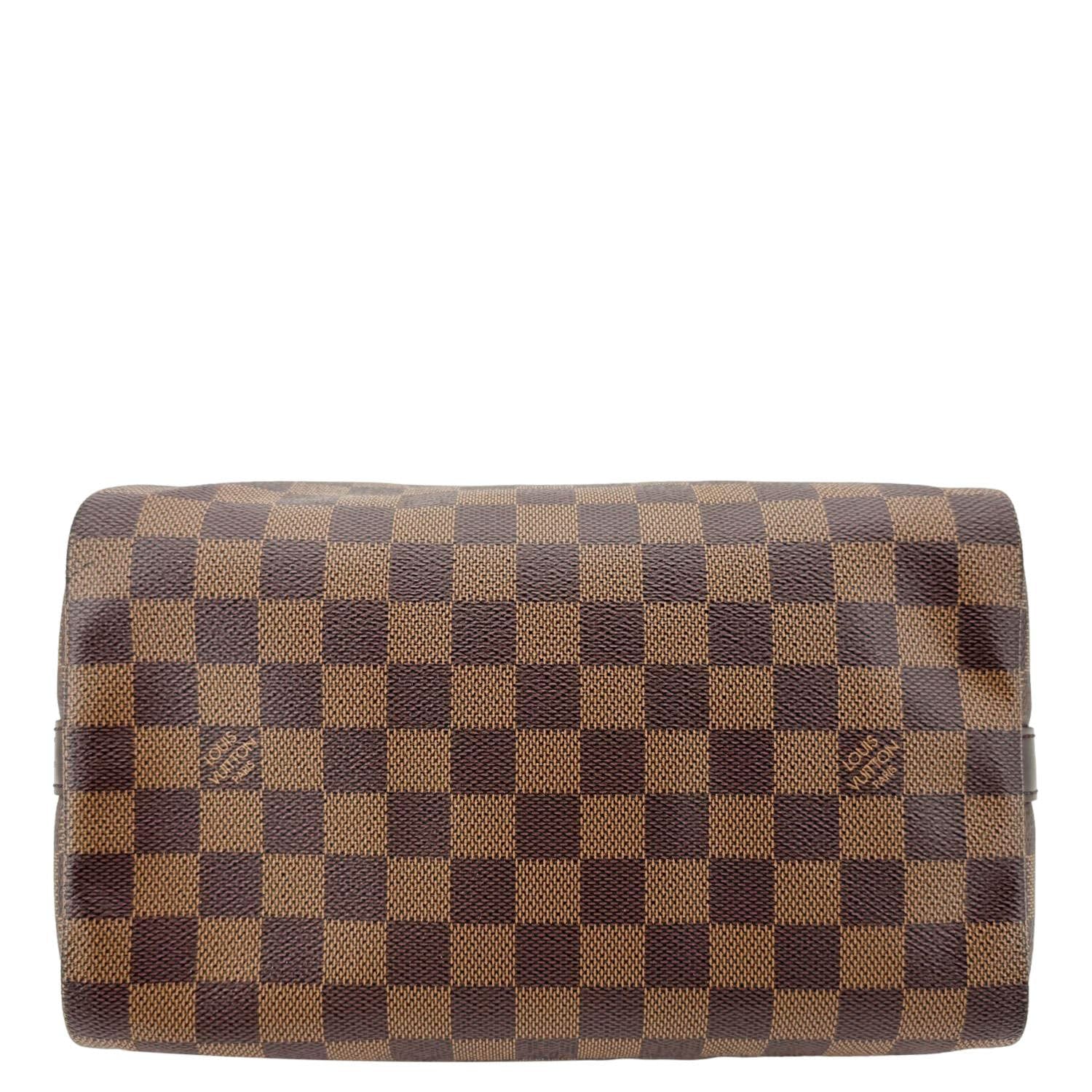 LOUIS VUITTON Speedy 25 Bandouliere Damier Ebene Shoulder Bag Brown - Image 10