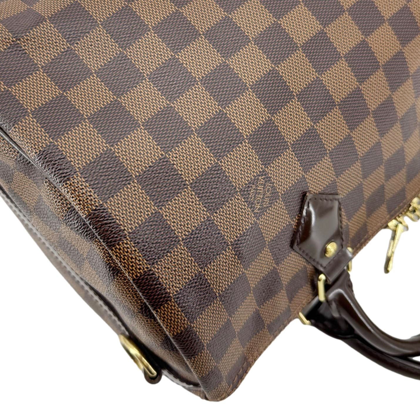 LOUIS VUITTON Speedy 30 Bandouliere Damier Ebene Shoulder Bag Brown - Image 5