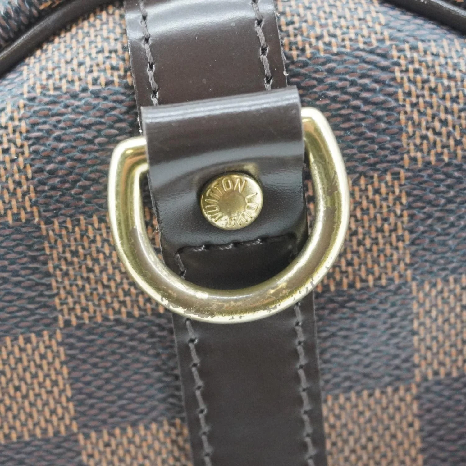 LOUIS VUITTON Speedy 30 Bandouliere Damier Ebene Shoulder Bag Brown - Image 17