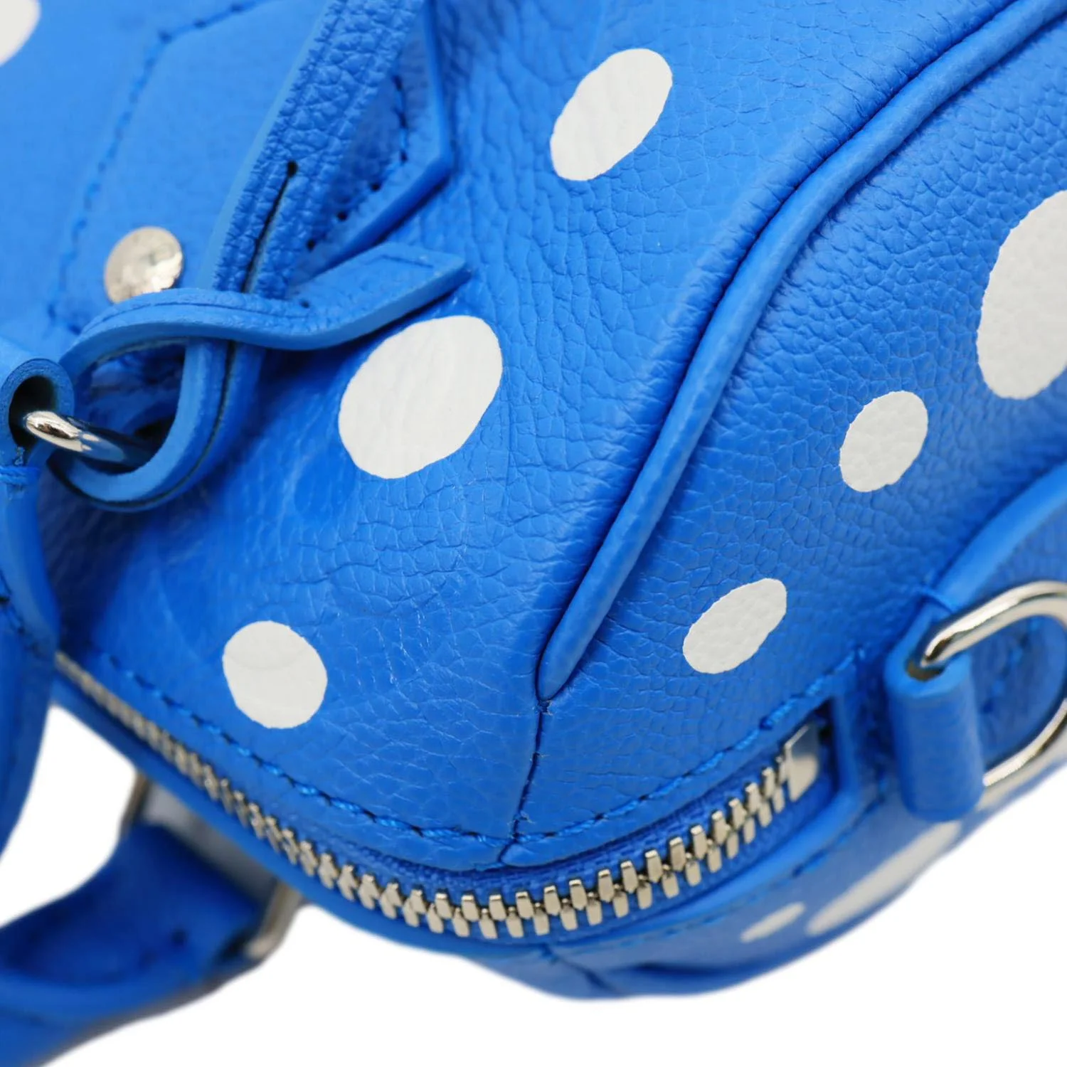 LOUIS VUITTON x Yayoi Kusama Speedy 20 Bandouliere Empreinte Infinity Dots Crossbody Bag Blue - Image 7
