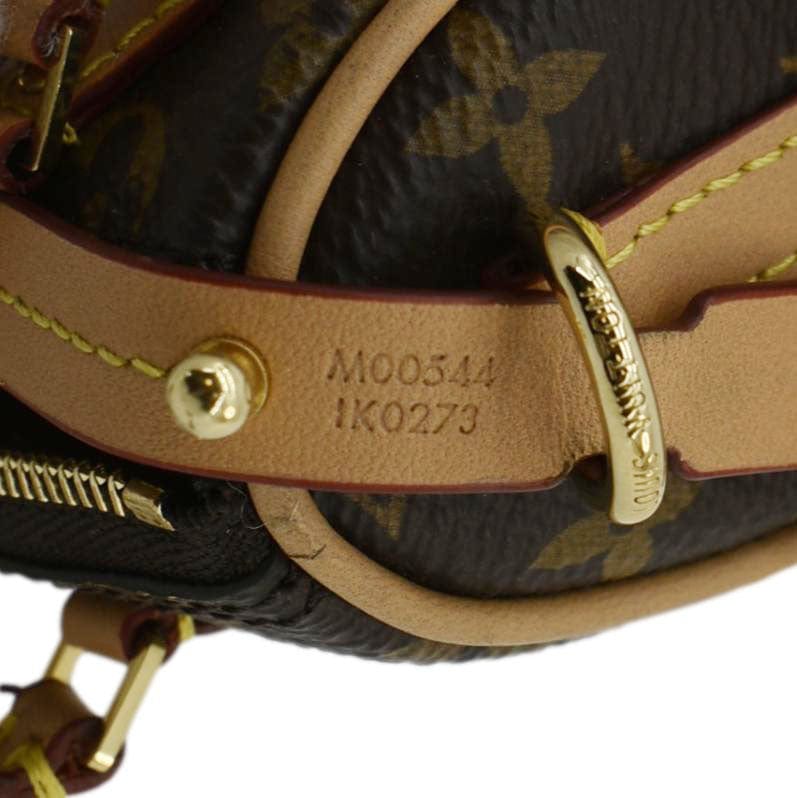 LOUIS VUITTON Speedy Monogram Canvas Bag Charm Brown - Image 14