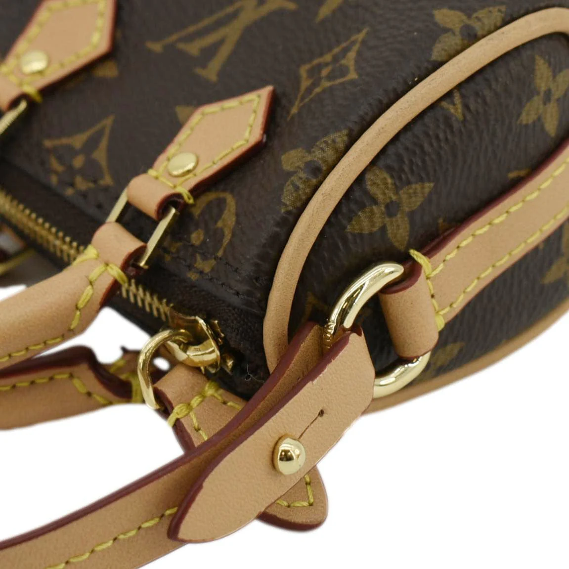 LOUIS VUITTON Speedy Monogram Canvas Bag Charm Brown - Image 7