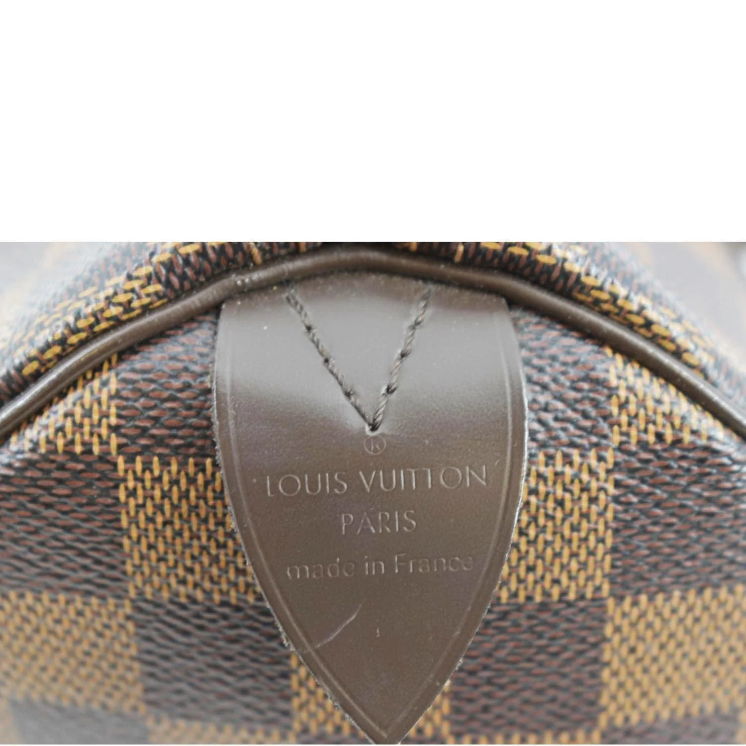 LOUIS VUITTON Speedy 25 Damier Ebene Satchel Bag Brown - Image 11