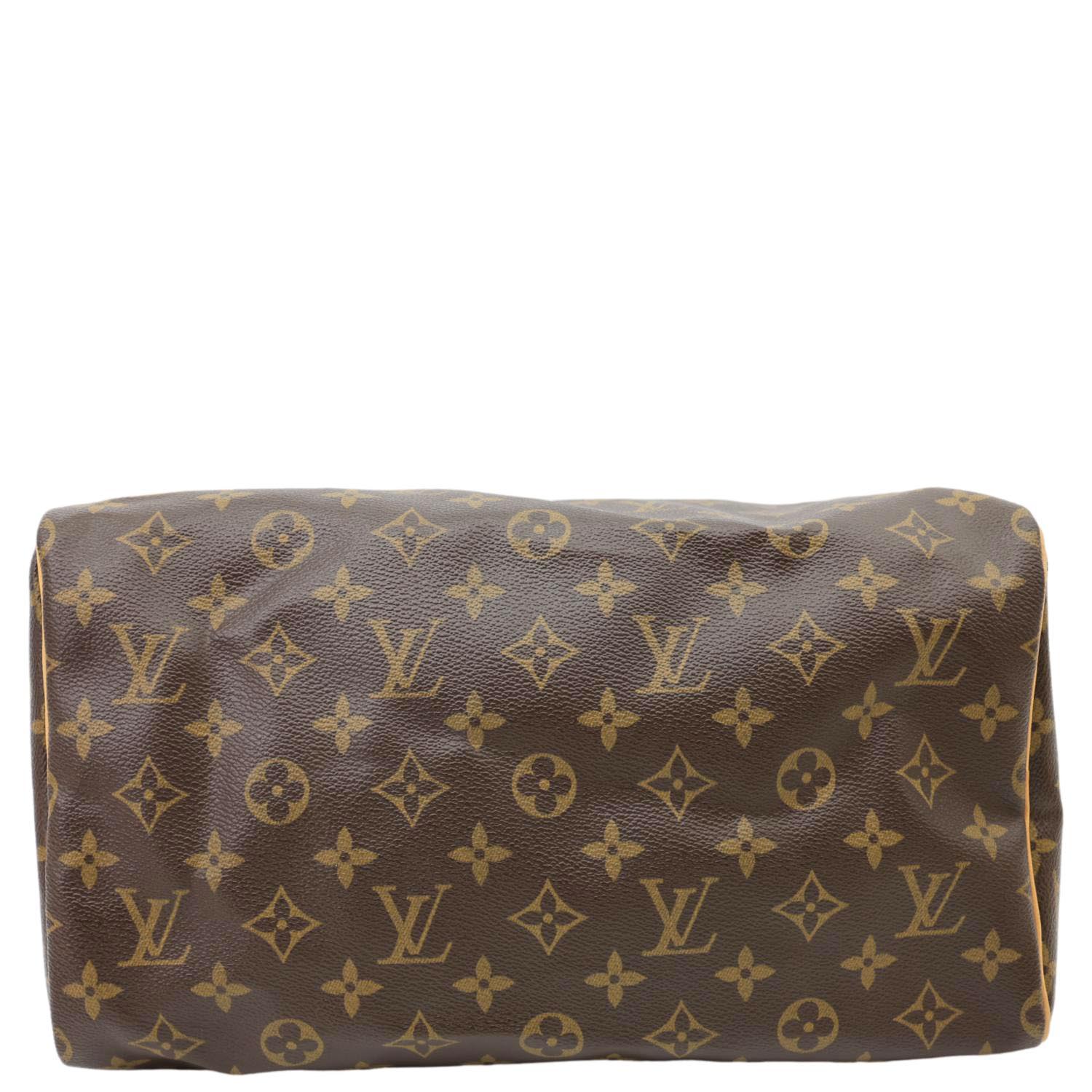 LOUIS VUITTON Speedy 30 Monogram Canvas Satchel Bag Brown - Image 11