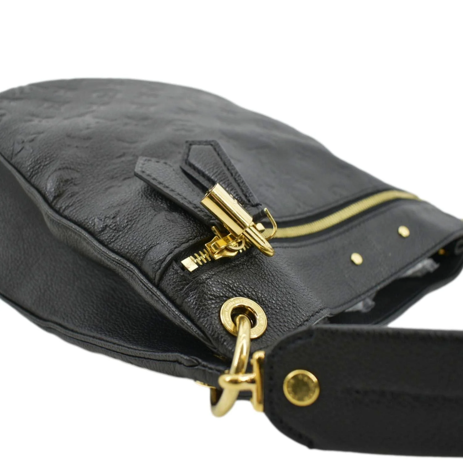 LOUIS VUITTON Spontini Empreinte Leather Shoulder Bag Black - Image 5