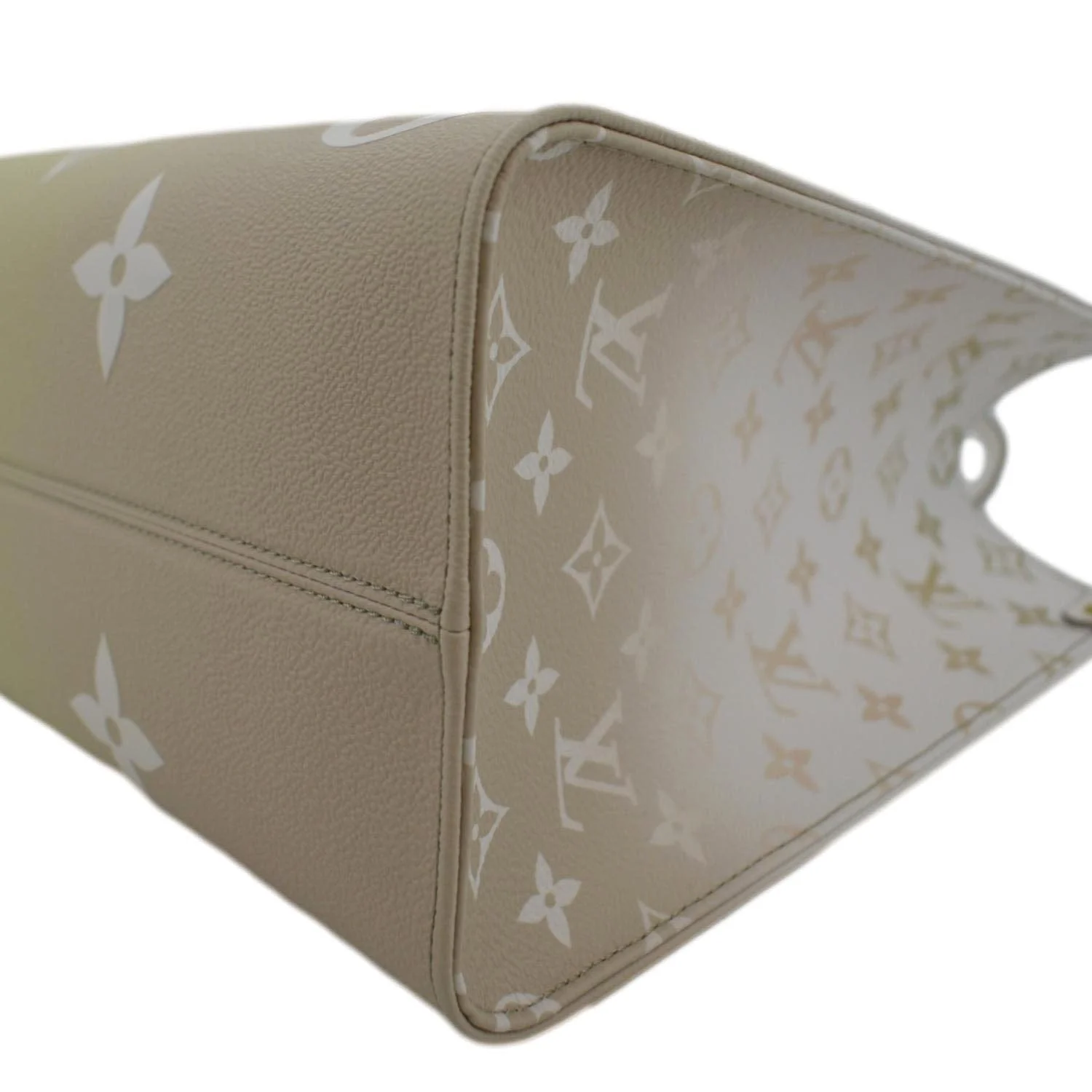 LOUIS VUITTON Onthego Spring City Giant Monogram Leather Shoulder Bag Bicolor - Image 8