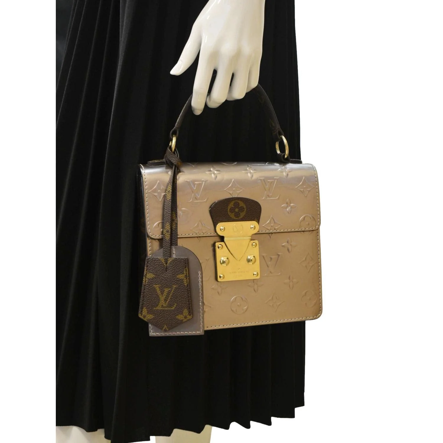 LOUIS VUITTON Spring Street NM Monogram Vernis Crossbody Bag Light Purple - Image 2