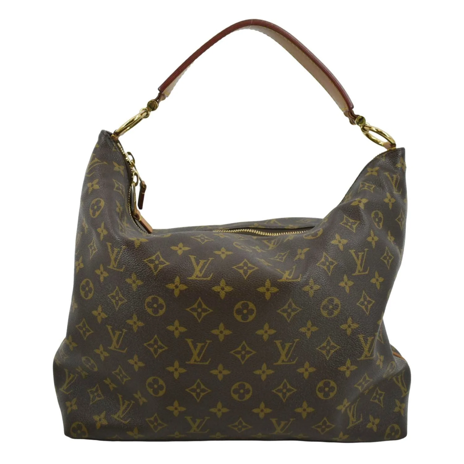 LOUIS VUITTON Sully MM Monogram Canvas Shoulder Bag Brown - Image 4