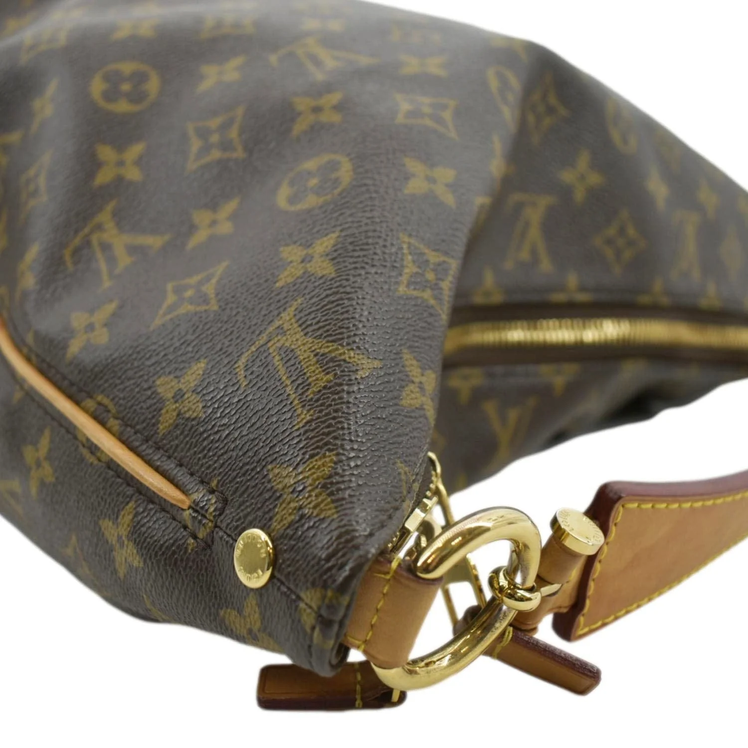 LOUIS VUITTON Sully MM Monogram Canvas Shoulder Bag Brown - Image 7