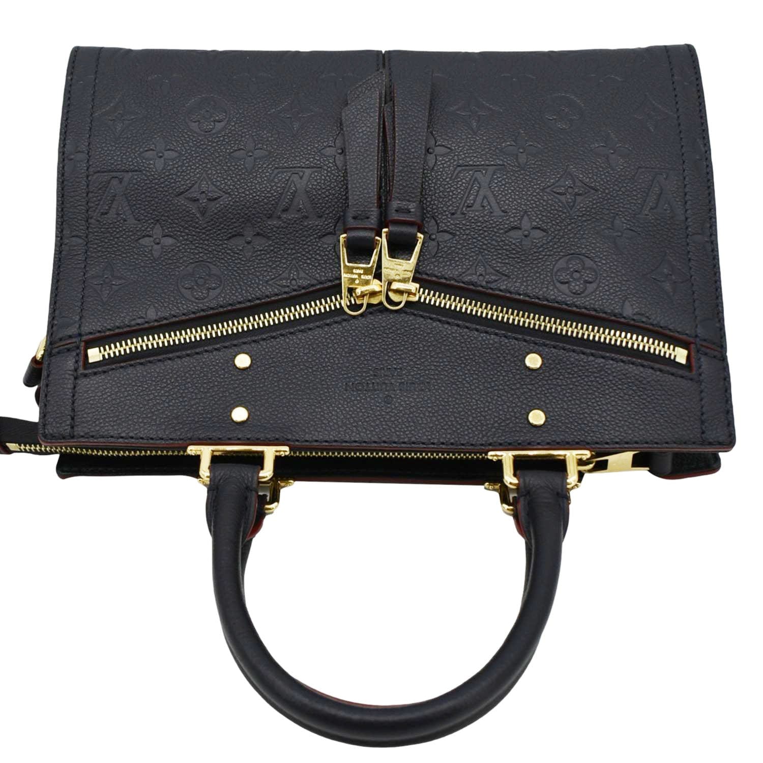 LOUIS VUITTON Sully PM Monogram Empreinte Leather Shoulder Bag Navy Blue - Image 4