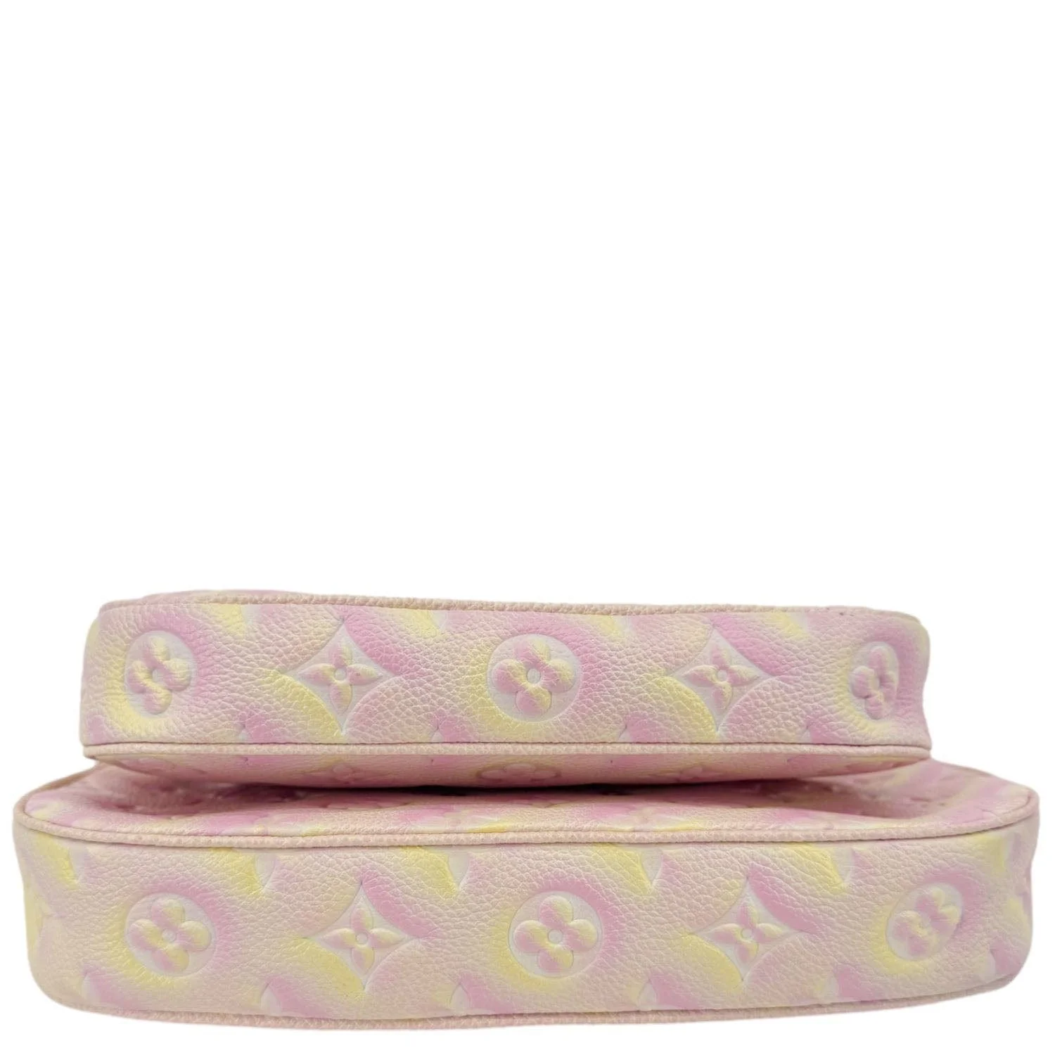 LOUIS VUITTON Pochette Summer Stardust Monogram Empreinte Leather Shoulder Bag Pink - Image 13