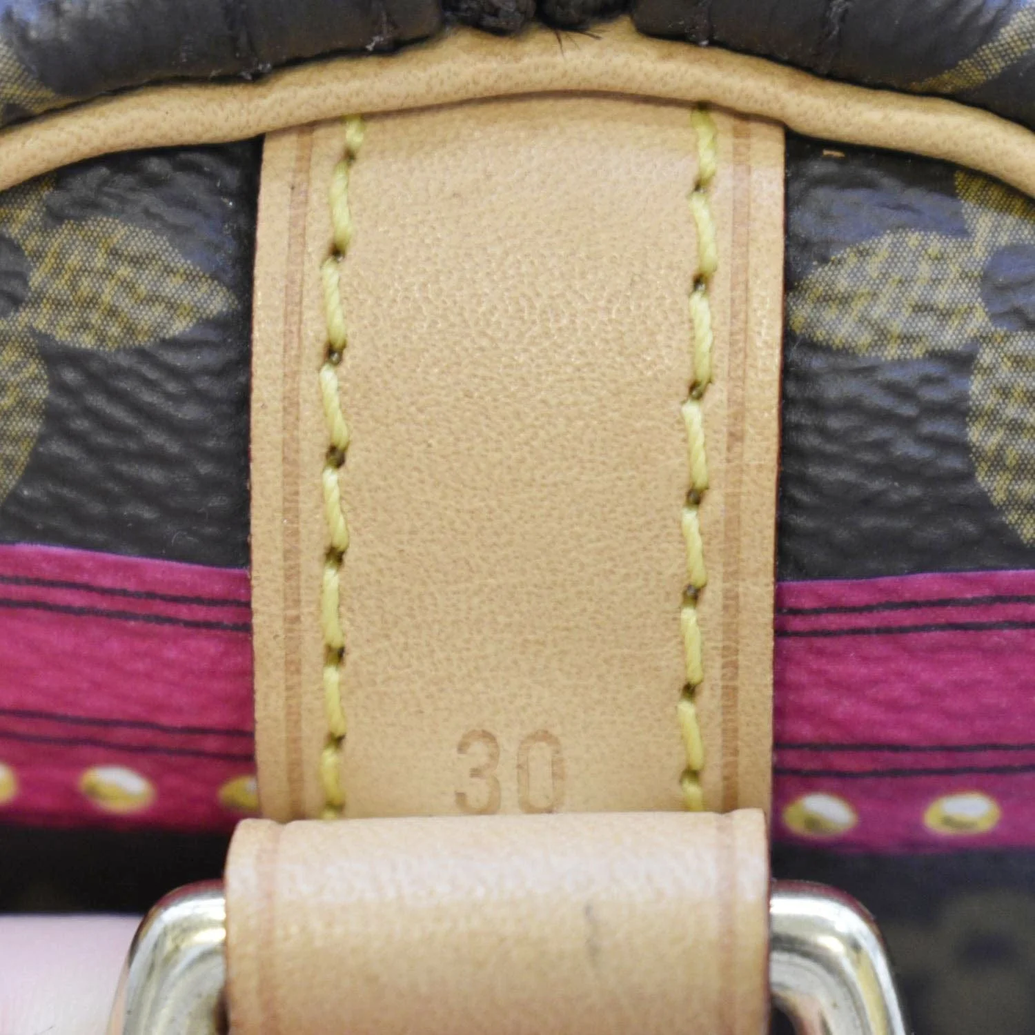 LOUIS VUITTON Summer Trunks Speedy 30 Monogram Canvas Satchel Bag Brown - Image 12