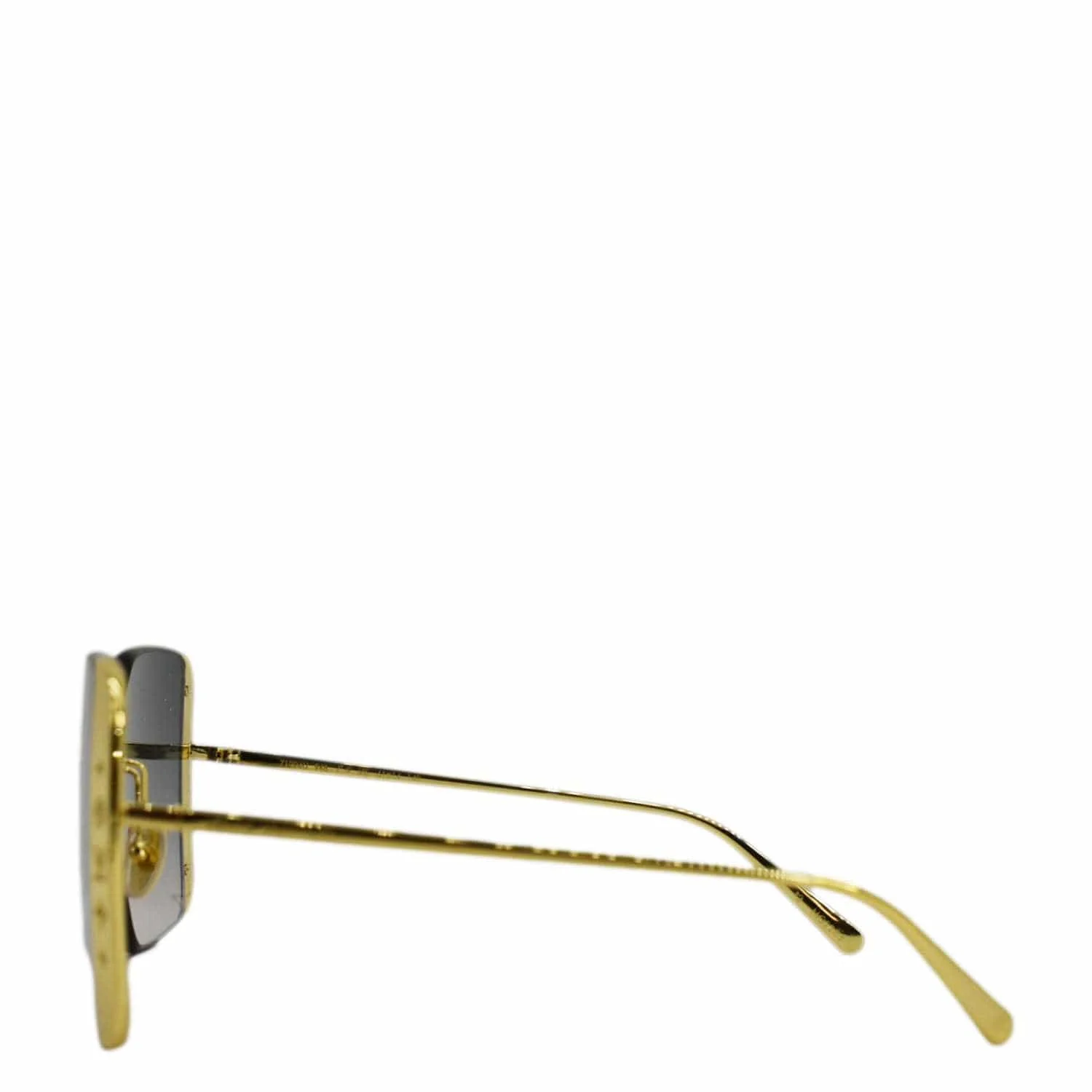 LOUIS VUITTON LV Moon Z1994U Metal Frame Gradient Blue Square Sunglasses Gold - Image 5