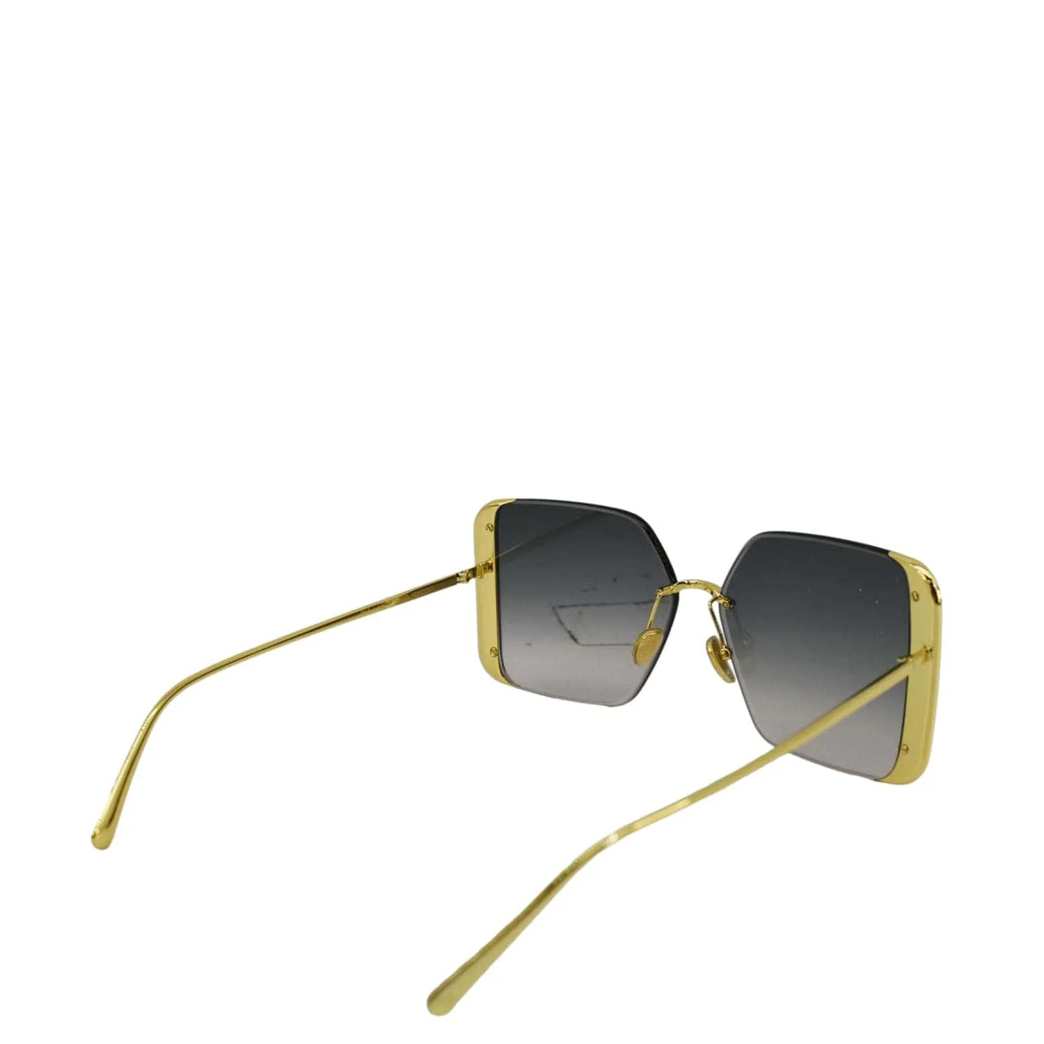 LOUIS VUITTON LV Moon Z1994U Metal Frame Gradient Blue Square Sunglasses Gold - Image 7