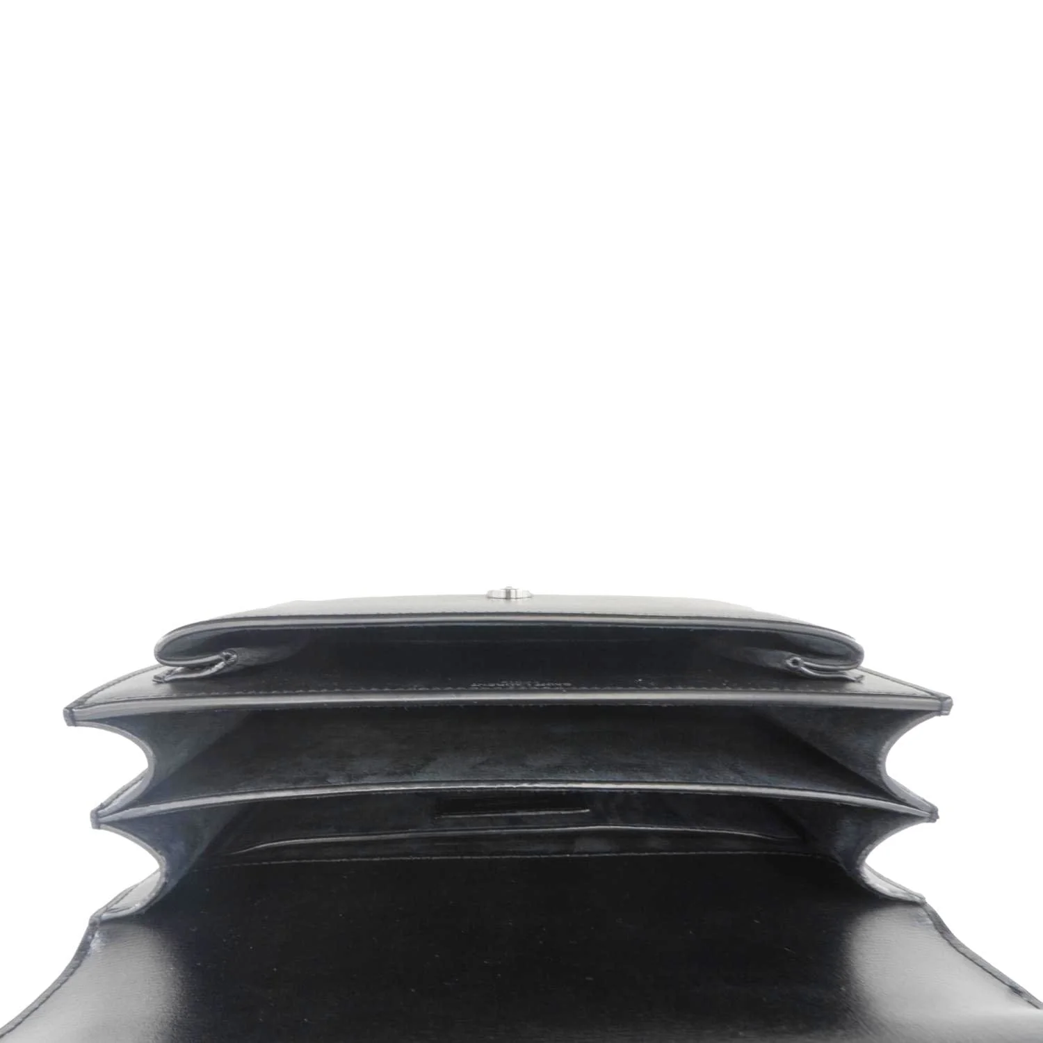YVES SAINT LAURENT Sunset Monogram Leather Shoulder Bag Black - Image 11