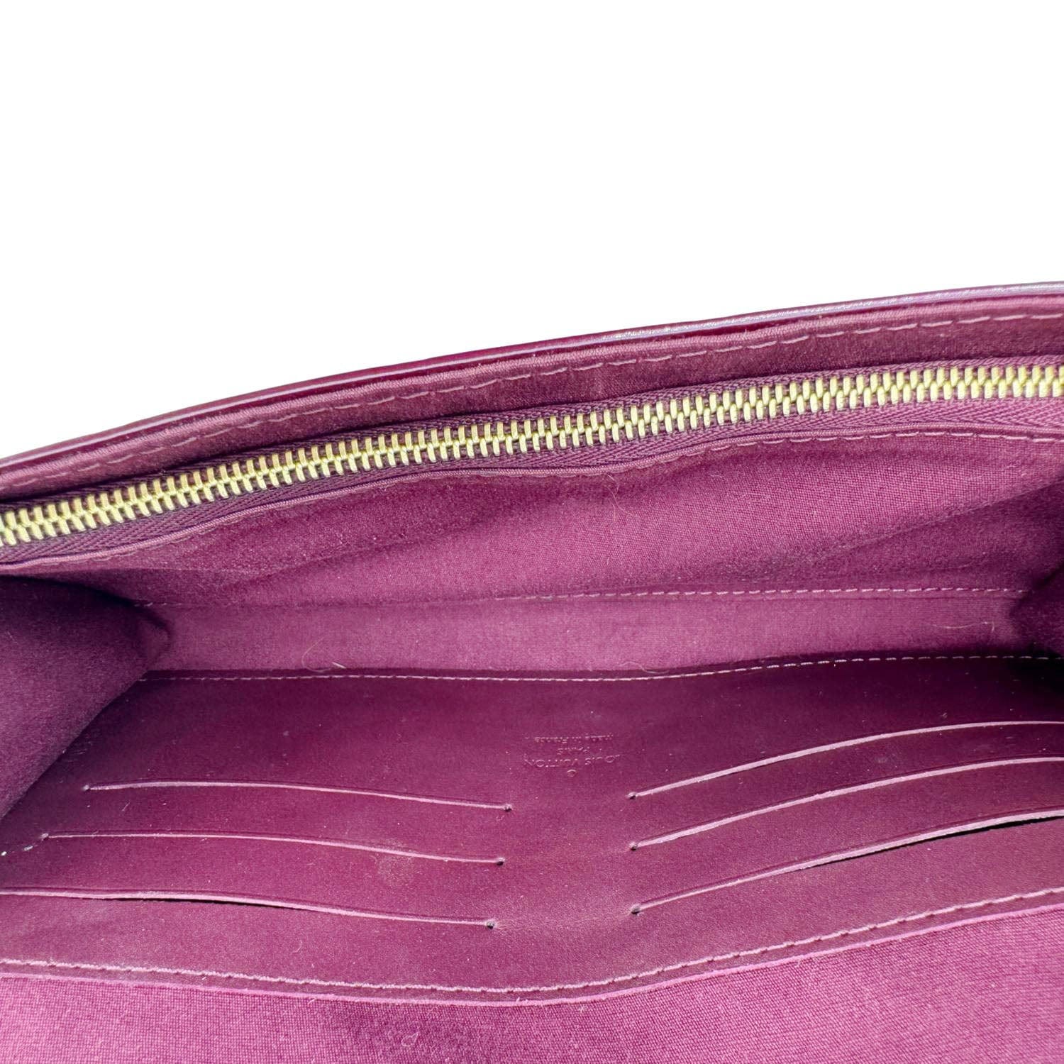 LOUIS VUITTON Sunset Boulevard Monogram Vernis Shoulder Bag Dark Purple - Image 11