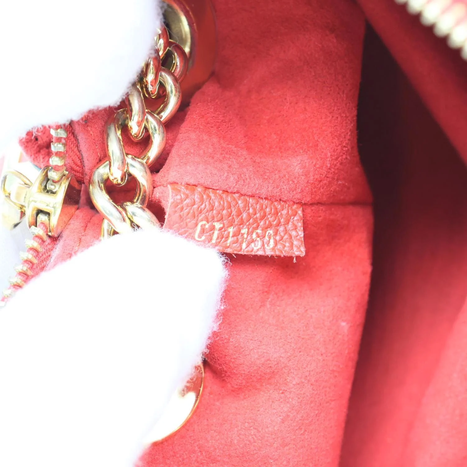LOUIS VUITTON Surene BB Monogram Canvas Shoulder Bag Red - Image 13