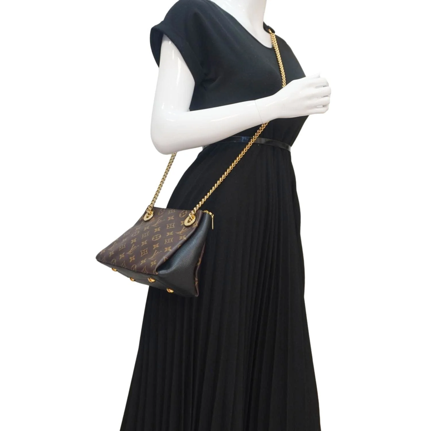LOUIS VUITTON Surene BB Monogram Canvas Shoulder Bag Black - Image 2
