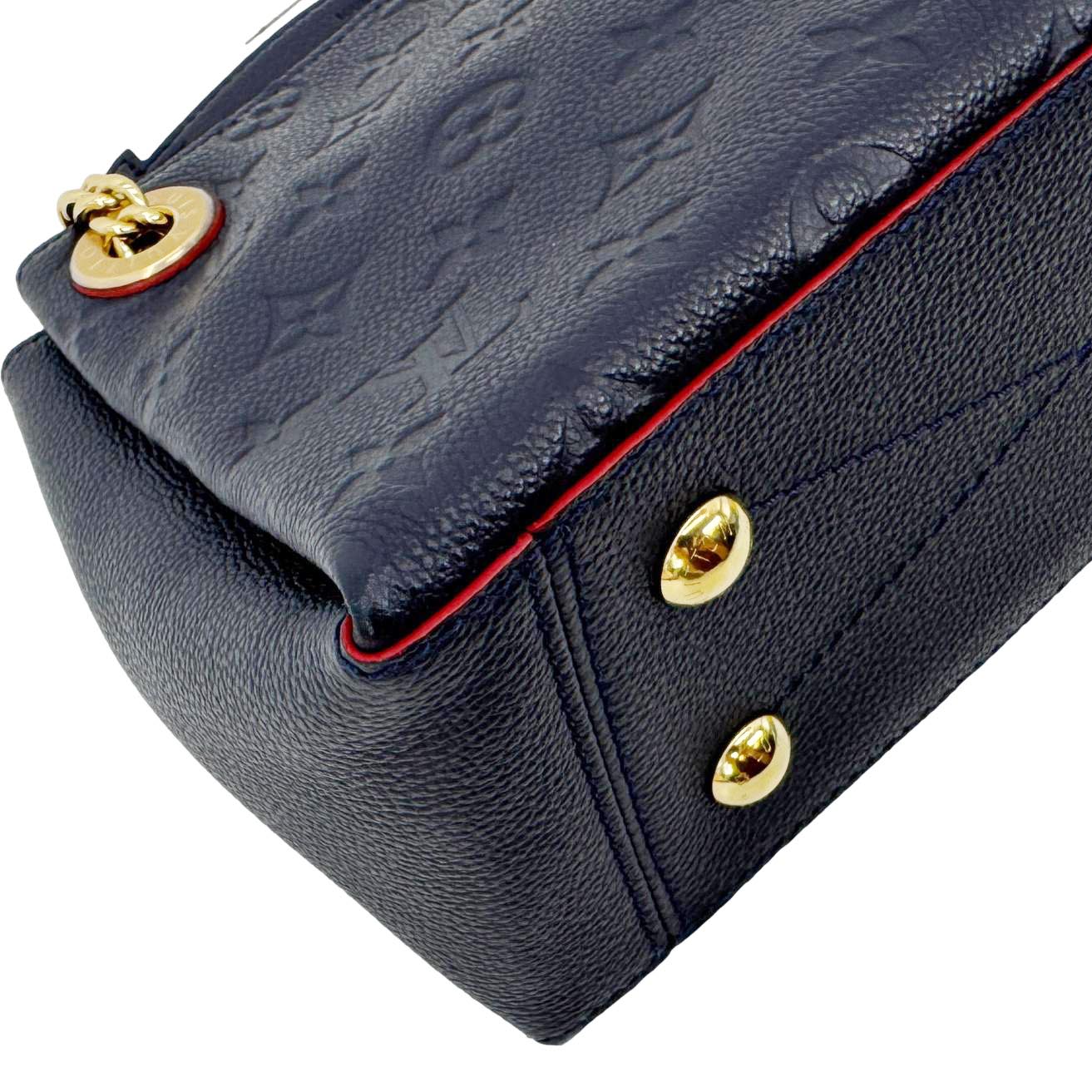 LOUIS VUITTON Surene BB Empreinte Leather Shoulder Bag Navy Blue - Image 9