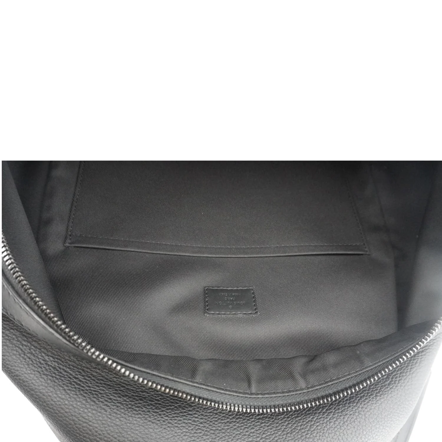 LOUIS VUITTON Takeoff Aerogram Grained Calf Leather Backpack Black - Image 11