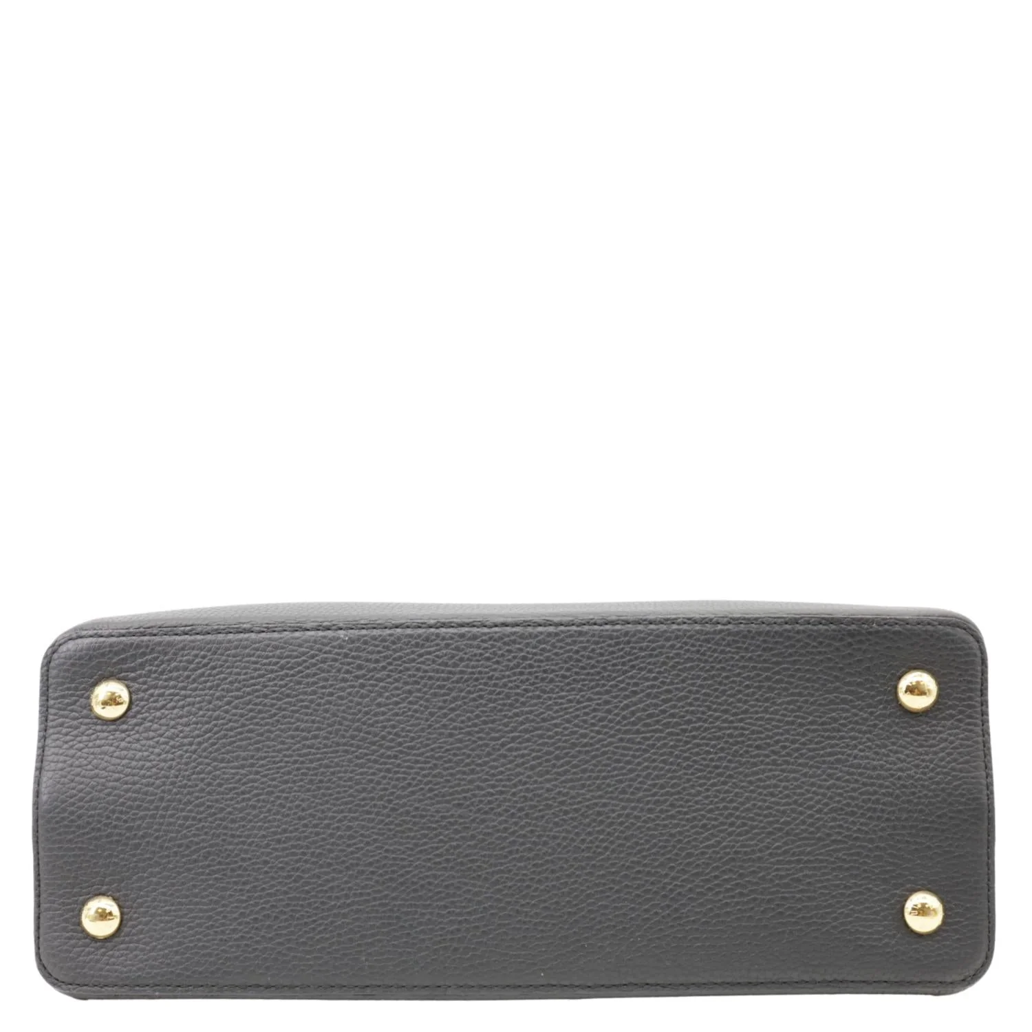 LOUIS VUITTON Capucines Taurillon Leather Satchel Bag Black - Image 10