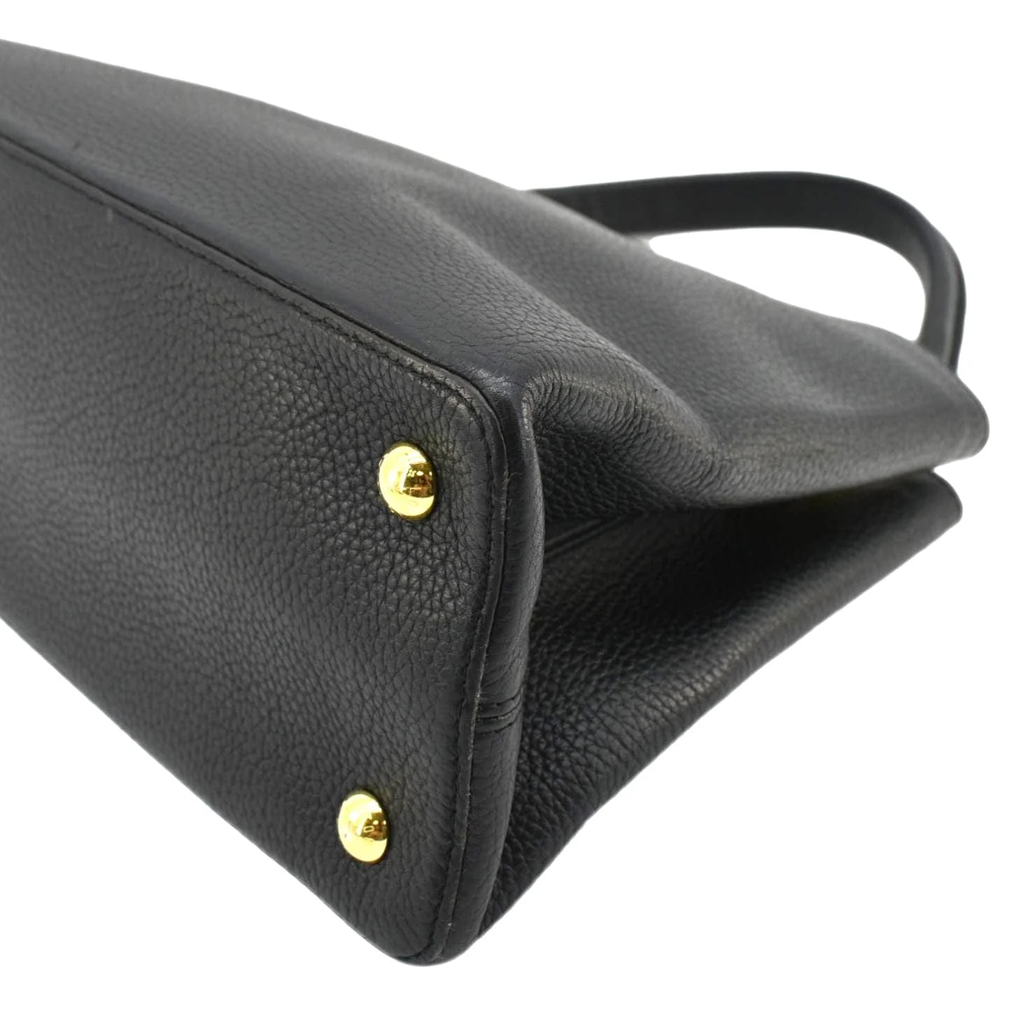 LOUIS VUITTON Capucines Taurillon Leather Shoulder Bag Black - Image 8