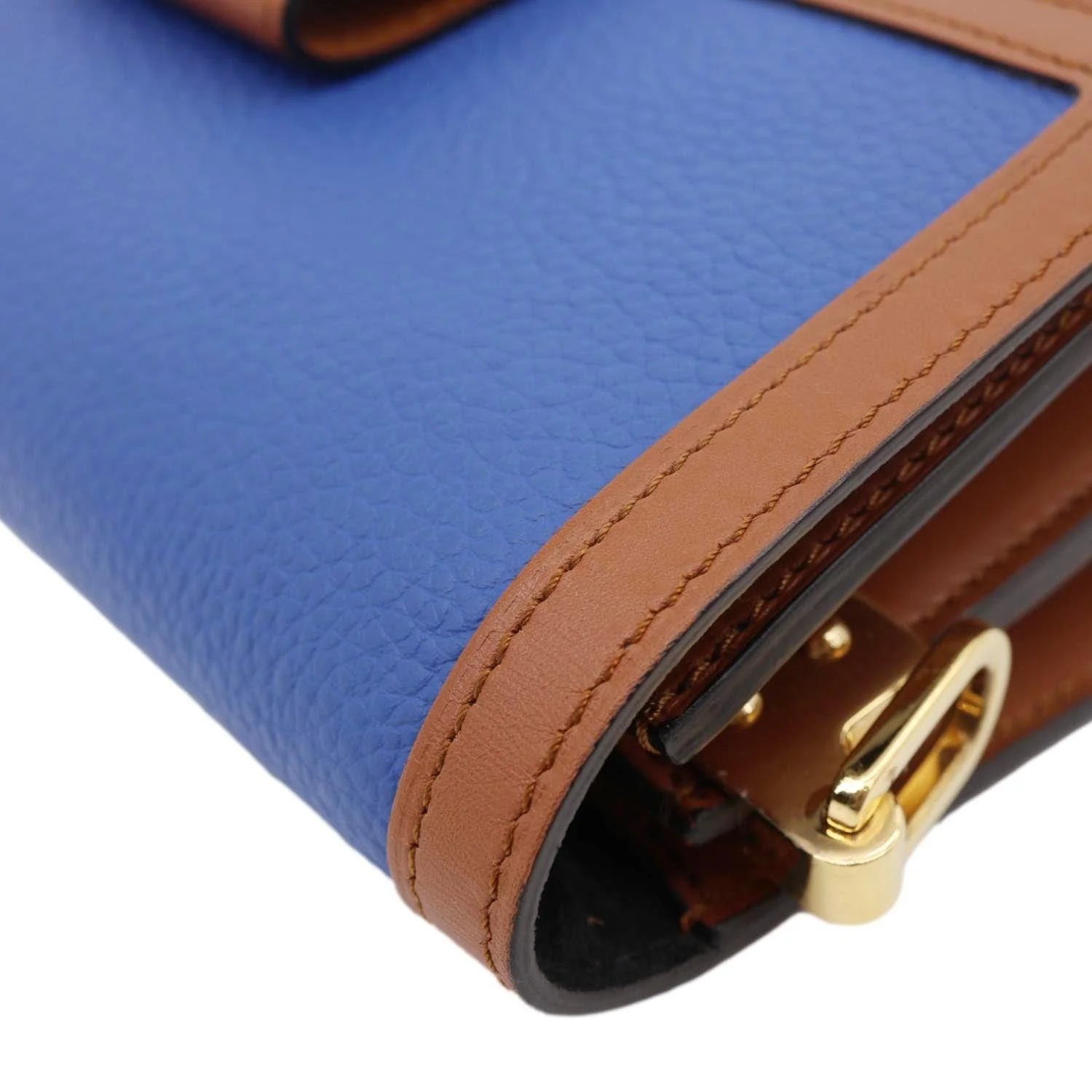 LOUIS VUITTON Dauphine Taurillon Leather Shoulder Bag Blue - Image 7