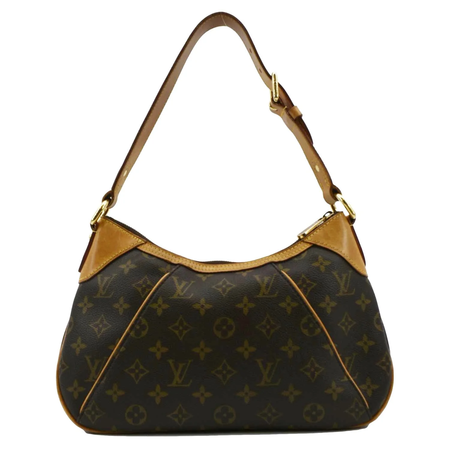 LOUIS VUITTON Thames PM Monogram Canvas Shoulder Bag Brown - Image 3