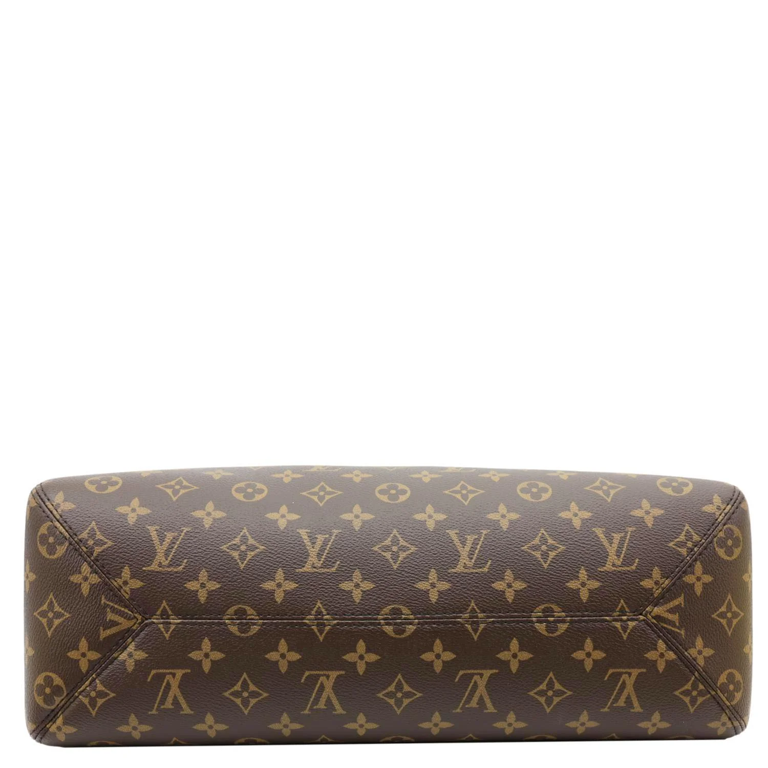 LOUIS VUITTON The Drop GM Monogram Canvas Hobo Bag Brown - Image 10