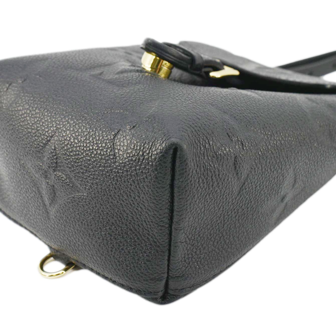 LOUIS VUITTON Tiny Monogram Empreinte Leather Backpack Black - Image 9