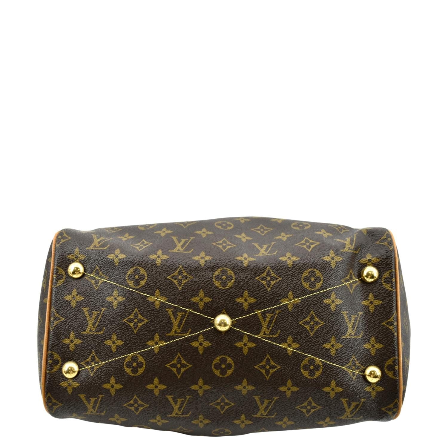 LOUIS VUITTON Tivoli GM Monogram Canvas Shoulder Bag Brown - Image 10