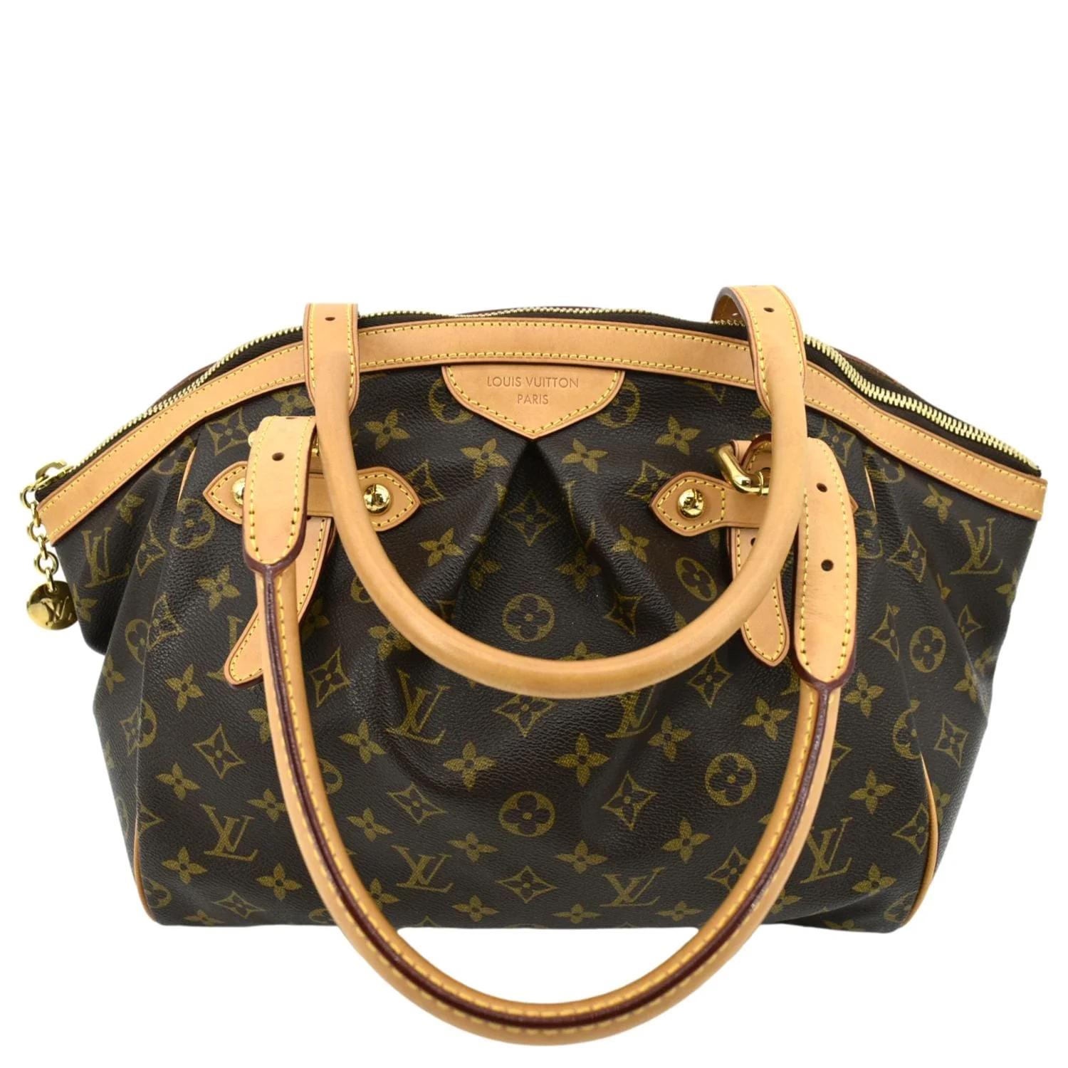 LOUIS VUITTON Tivoli GM Monogram Canvas Shoulder Bag Brown - Image 4
