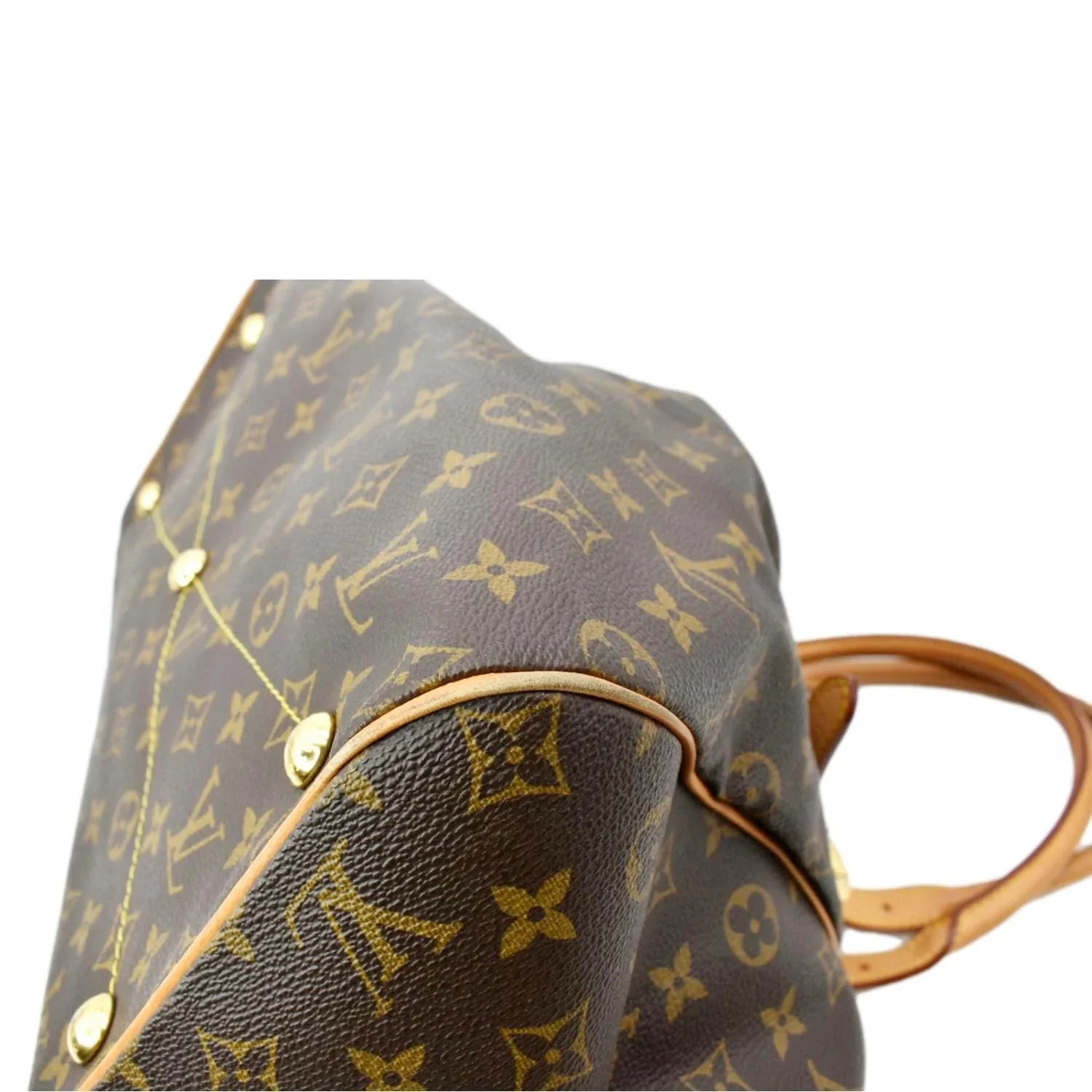 LOUIS VUITTON Tivoli GM Monogram Canvas Shoulder Bag Brown - Image 6