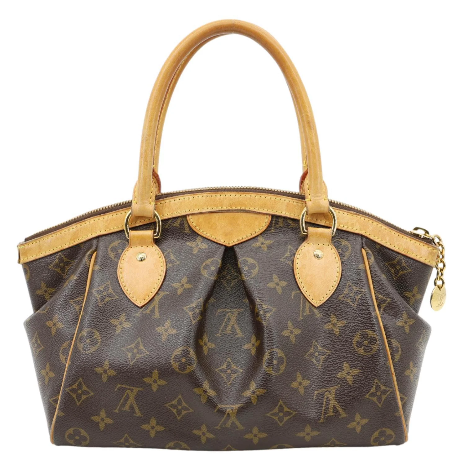 LOUIS VUITTON Tivoli PM Monogram Canvas Satchel Bag Brown - Image 2