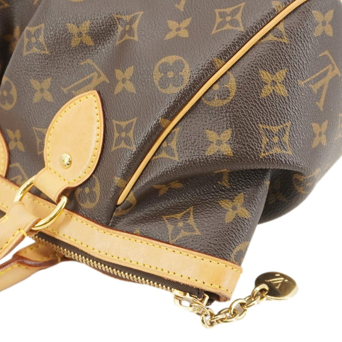LOUIS VUITTON Tivoli PM Monogram Canvas Satchel Bag Brown - Image 6