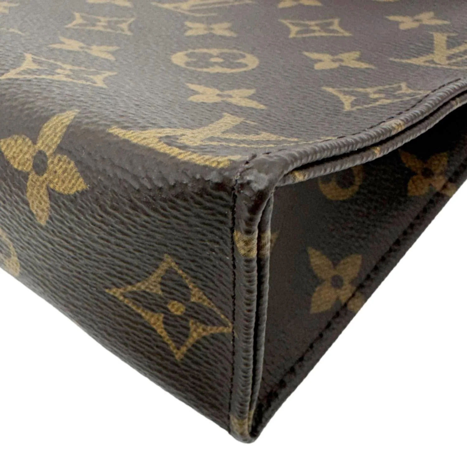 LOUIS VUITTON Toiletry Pouch 19 Monogram Canvas Clutch Brown - Image 8
